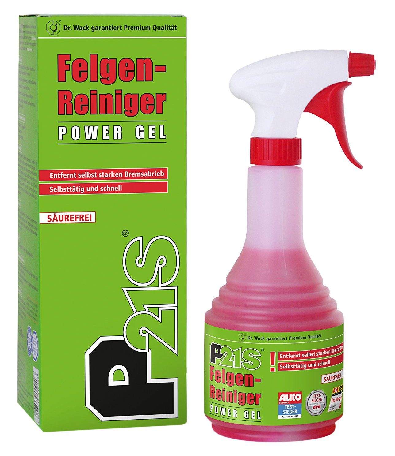 Dr. Wack – P21S Felgen-Reiniger Power Gel 500 ml I Premium Felgen-Reinigung für alle Felgen I Das Original seit 1976 I Säurefrei I Hochwertige Felgenpflege – Made in Germany von DR. WACK