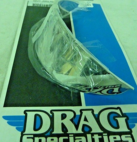 Drag Specialities Chrom Lampenschirm Visier für Motorrad-Scheinwerfer - 7" (180mm) Groß von Drag Specialties