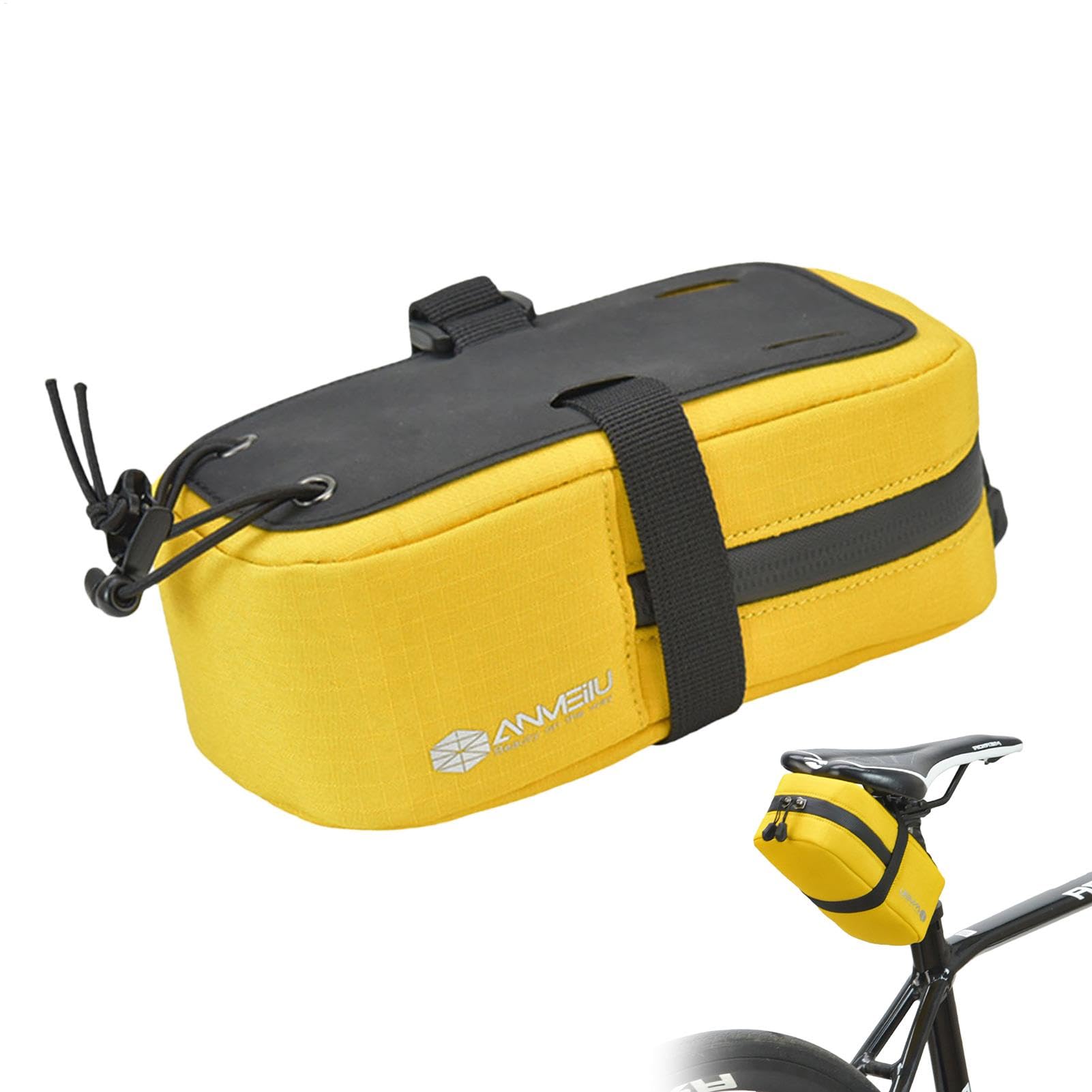 Dranng Fahrrad-Satteltasche, Fahrrad-Satteltasche unter dem Sitz,Verdickte Fahrradsatteltasche | Leichte Mountainbike-Hecktasche für sportliches Rennradfahren von Dranng