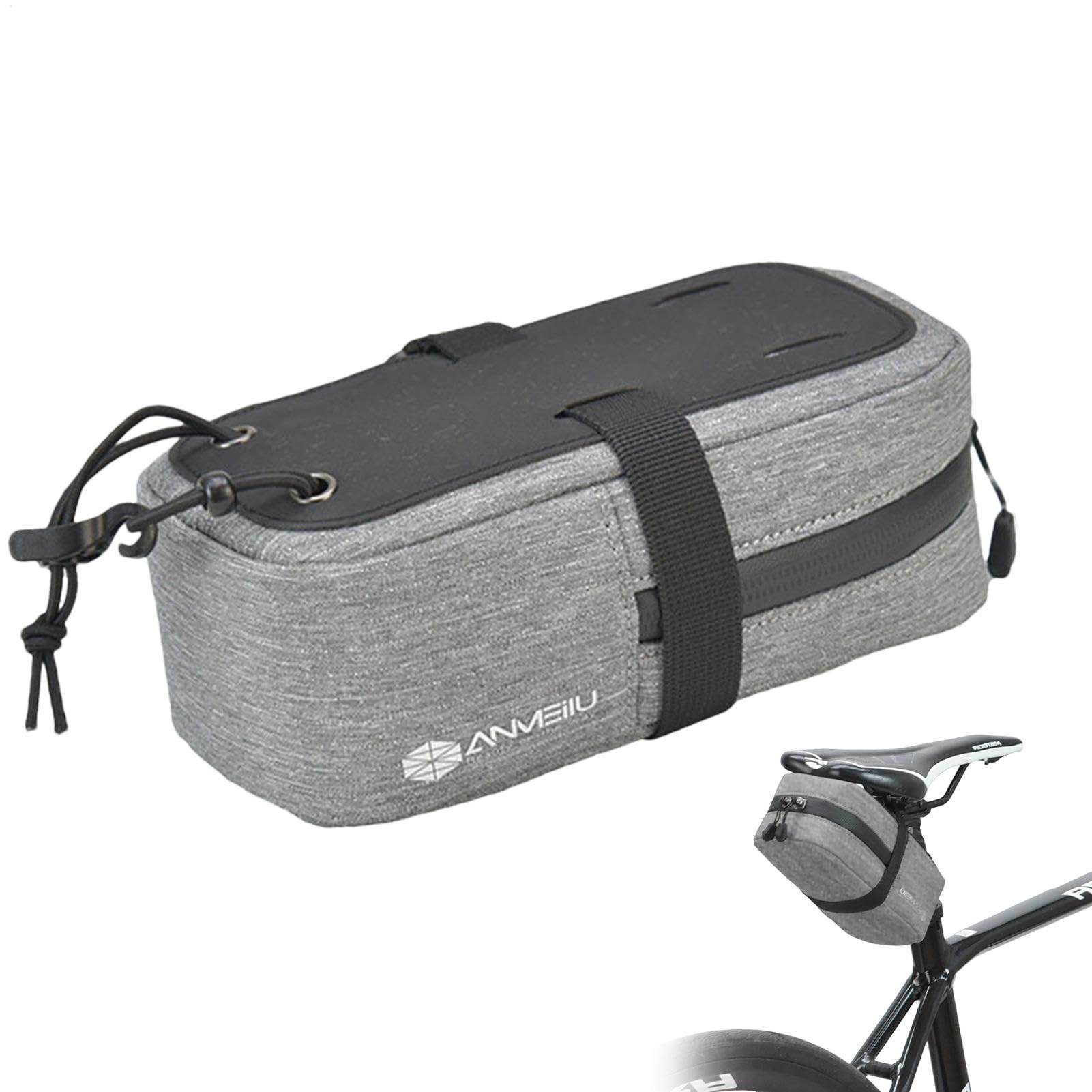 Dranng Fahrrad-Satteltasche unter dem Sitz, Mountainbike-Satteltasche - Mountainbike-Satteltasche - Leichter Mountainbike-Sitz-Heckrucksack für Radsportliebhaber von Dranng