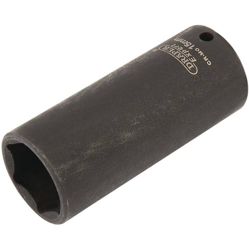 DRAPER EXPERT 15MM 1/4" SQUARE DRIVE HI-TORQ 6 POINT DEEP IMPACT SOCKET von Draper