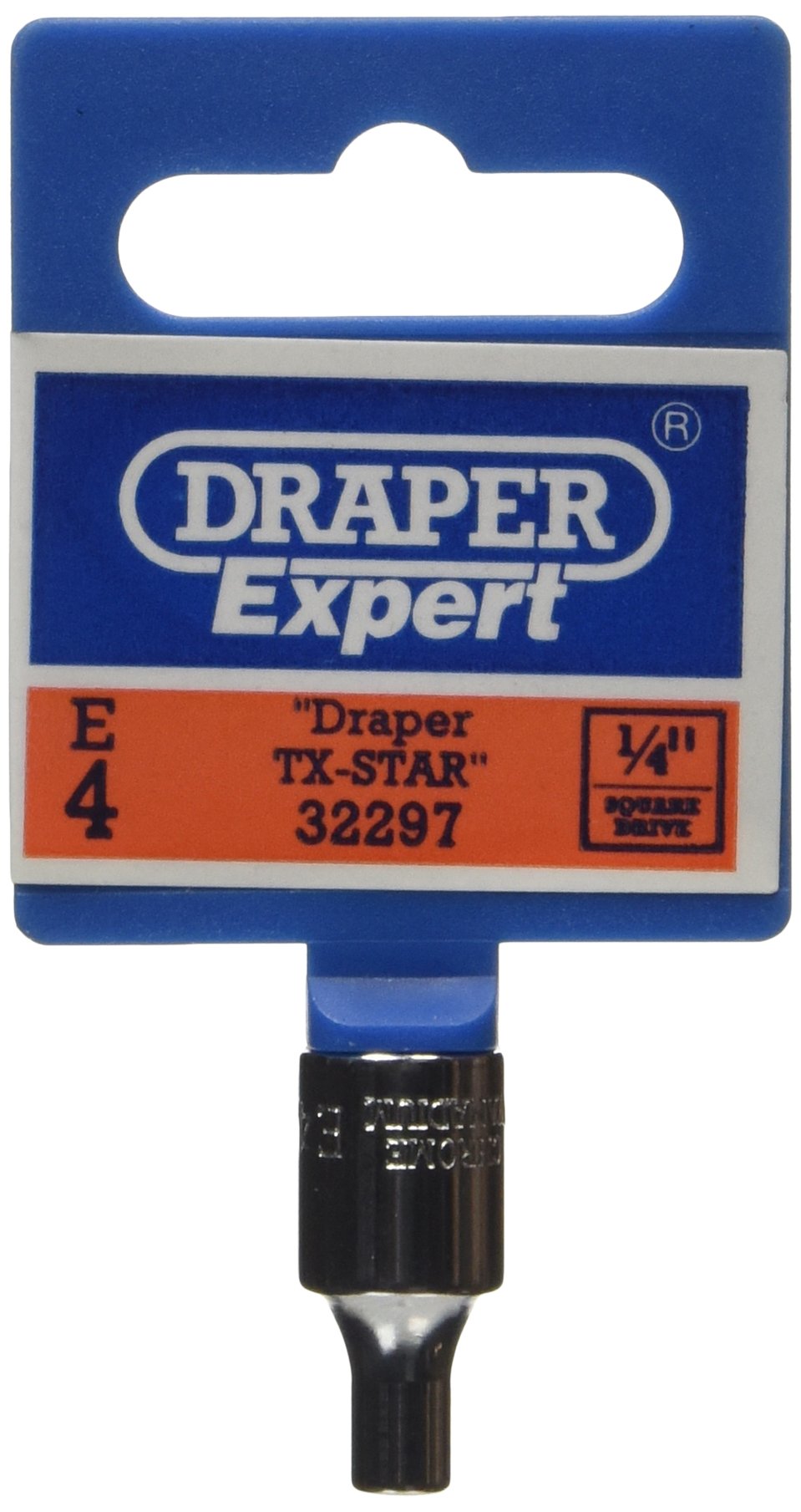 Draper 32297 E4 Vierkant Torx-Stecknuss 1/4-Zoll von Draper