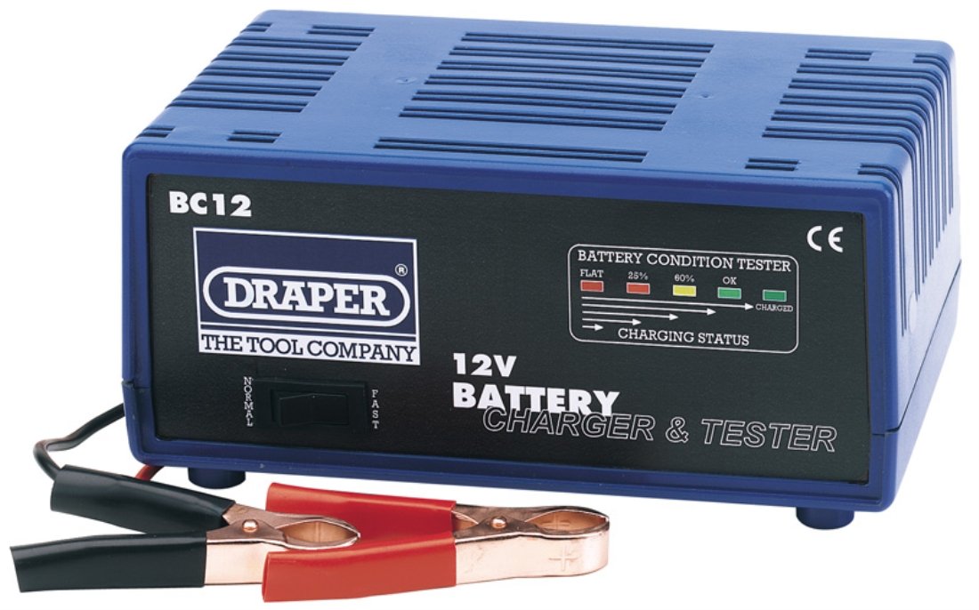 Draper 66798 Batterieprüfer, 12 V, 12 A von Draper