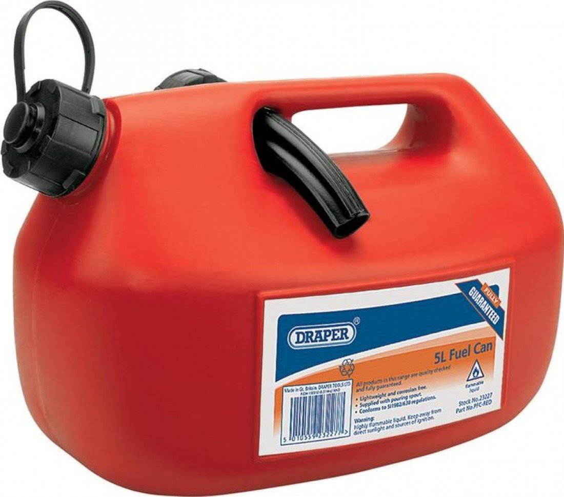 Draper Benzinkanister aus Kunststoff, 5 L von Draper