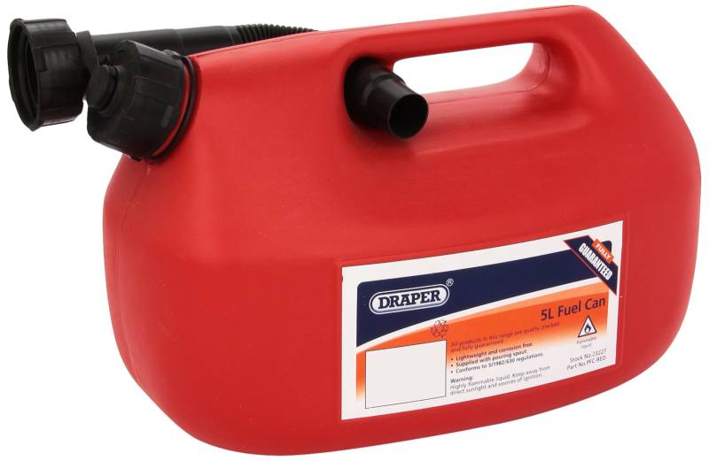 Draper Benzinkanister aus Kunststoff, 5 L von Draper