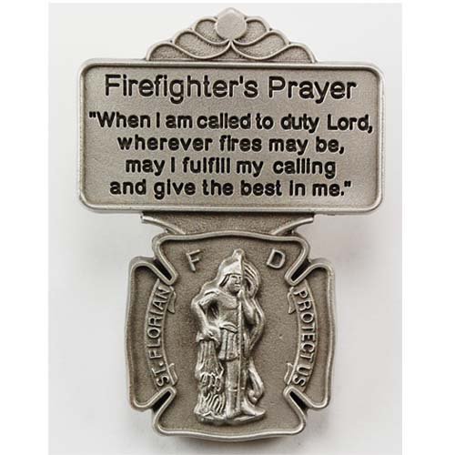 Dresmannst Firefighter 's Prayer St. Florian Protect Us Auto Visier Clip tolle Made in den USA Geschenk von Dresmannst