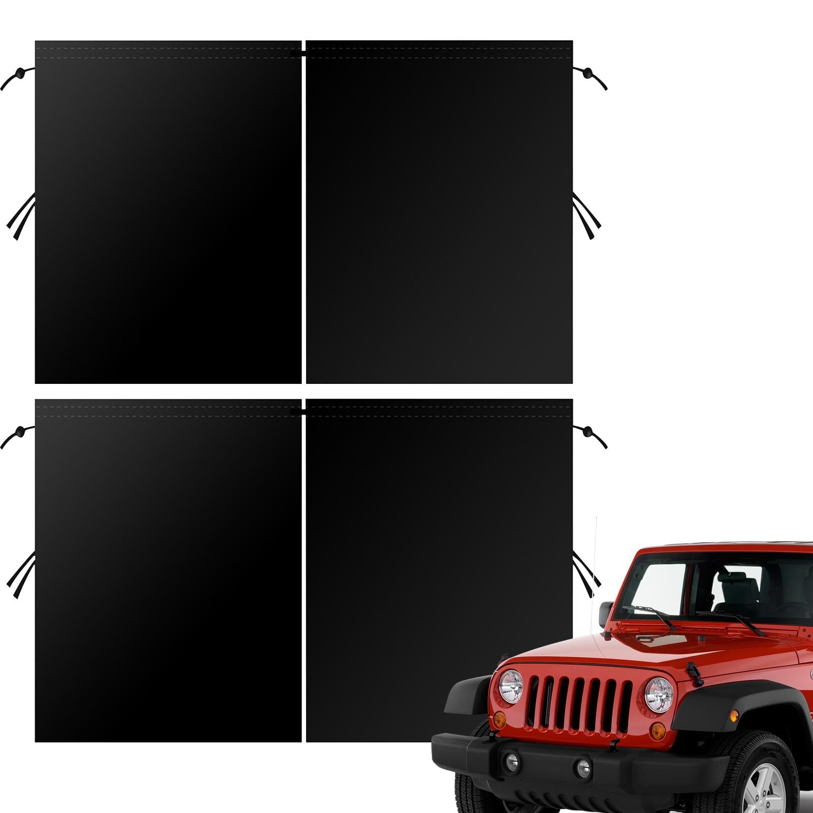Dreuhuing Auto-Trennvorhänge, Sichtschutzvorhänge für Auto-Trennwände | 2 Stück Auto-Van-Sonnenschutz,Lichtblockierender Sonnenschutz für den Rücksitz, Sonnenschutz für den Innenraum, undurchsichtige von Dreuhuing