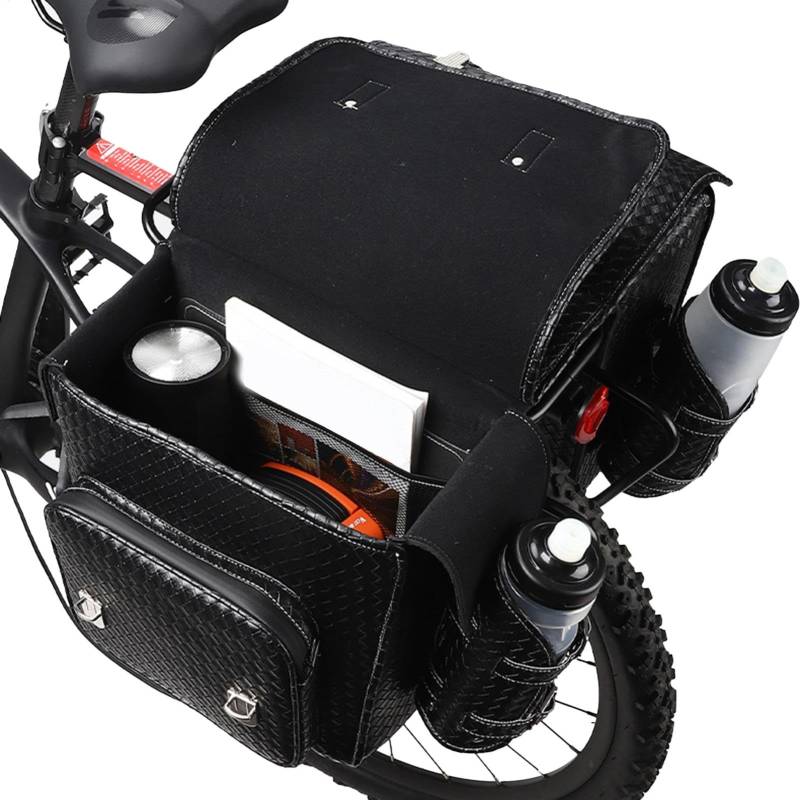 Dreuhuing Fahrradtaschen für Heckträger, Kofferraumtasche, Gepäckträgertasche, Gepäckträgertasche, Aufbewahrungstasche, Organizer, Fahrradtasche, Satteltaschen, große Kapazität von Dreuhuing