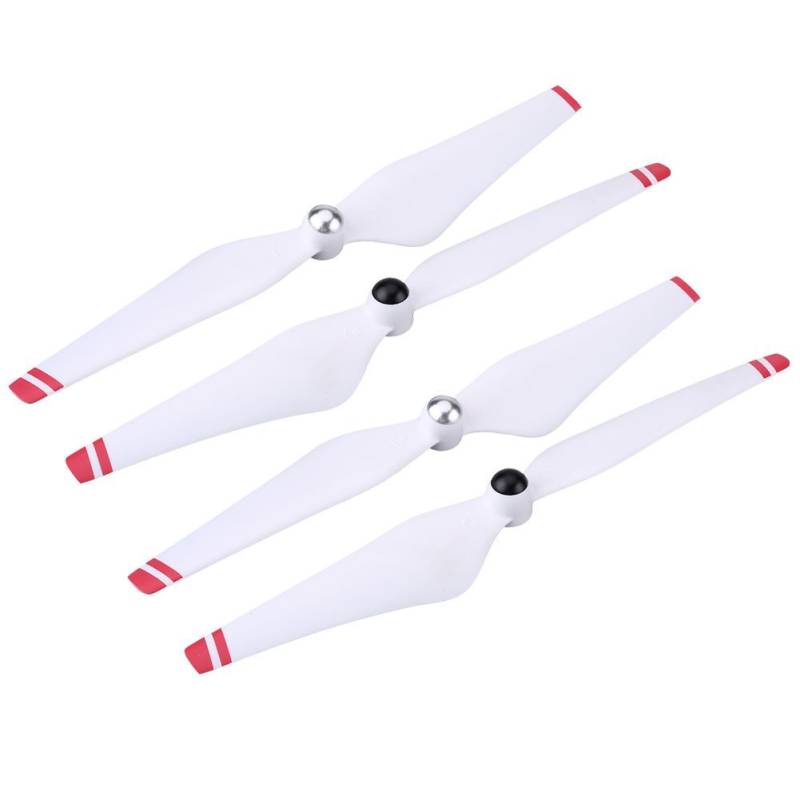 2 Paar RC Drohne Propellerblätter, CW CCW Selbstsichernde Propeller Blades für Phantom2 / 3 E300(Weiß + Rot) von Dilwe