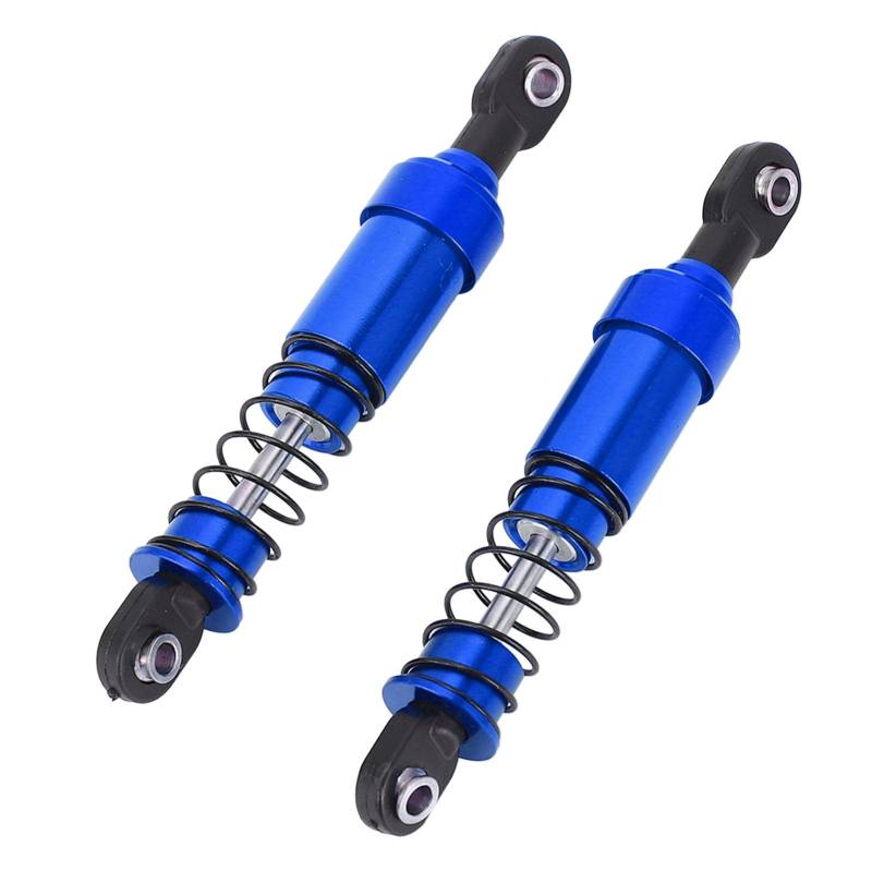 RC-StoßDämpfer, Aluminiumlegierung Vorne und Hinten, 4er-Pack ölverstellbarer Dämpfer 108004 für 1/10 SCX10 RC-Auto mit CNC-Bearbeitung, Professionelle Dichtungen (BLUE) von Drfeify