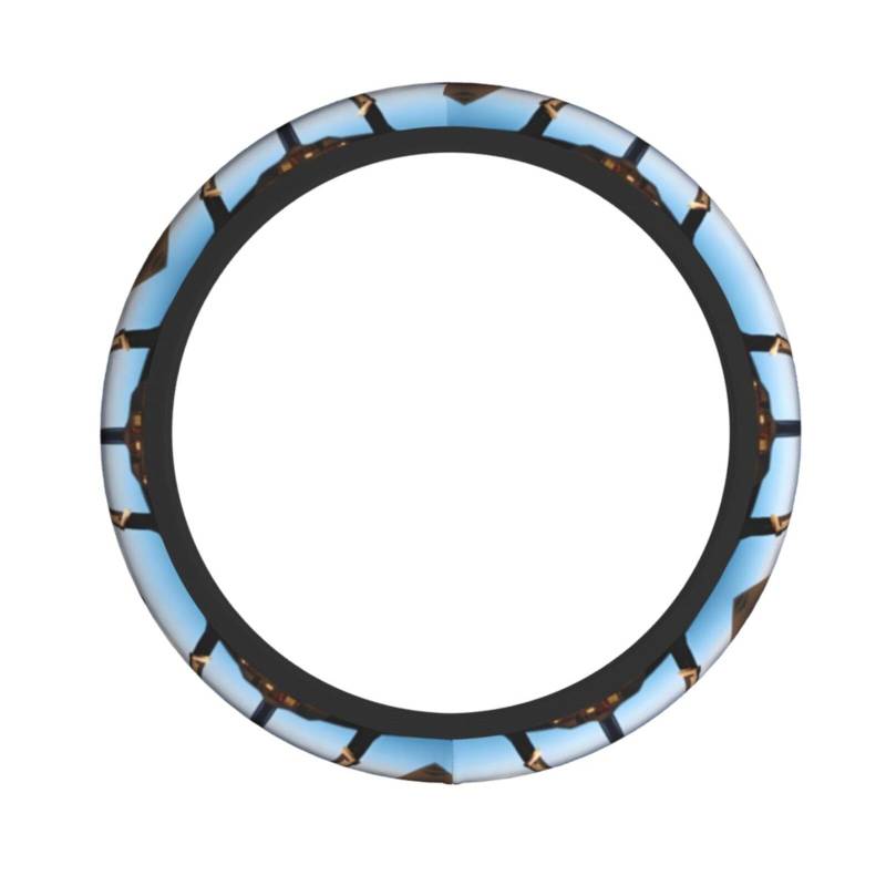Lenkradbezug für Flugzeug-Cockpit-Lenkrad, Dekoration, Autozubehör, Stoff, Lenkradbezug, 38,1 cm von Drgfcxe