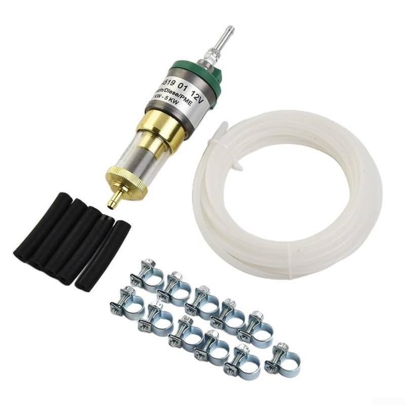 12 V Auto-Luft-Dieselheizung, Kraftstoffpumpe, 12 V Dieselpumpe, leise Luftheizung, Dieselpumpe, kompatibel mit 1 KW-5 KW Lufterhitzer-Dieselmotoren (22 ml) von Drhomeam