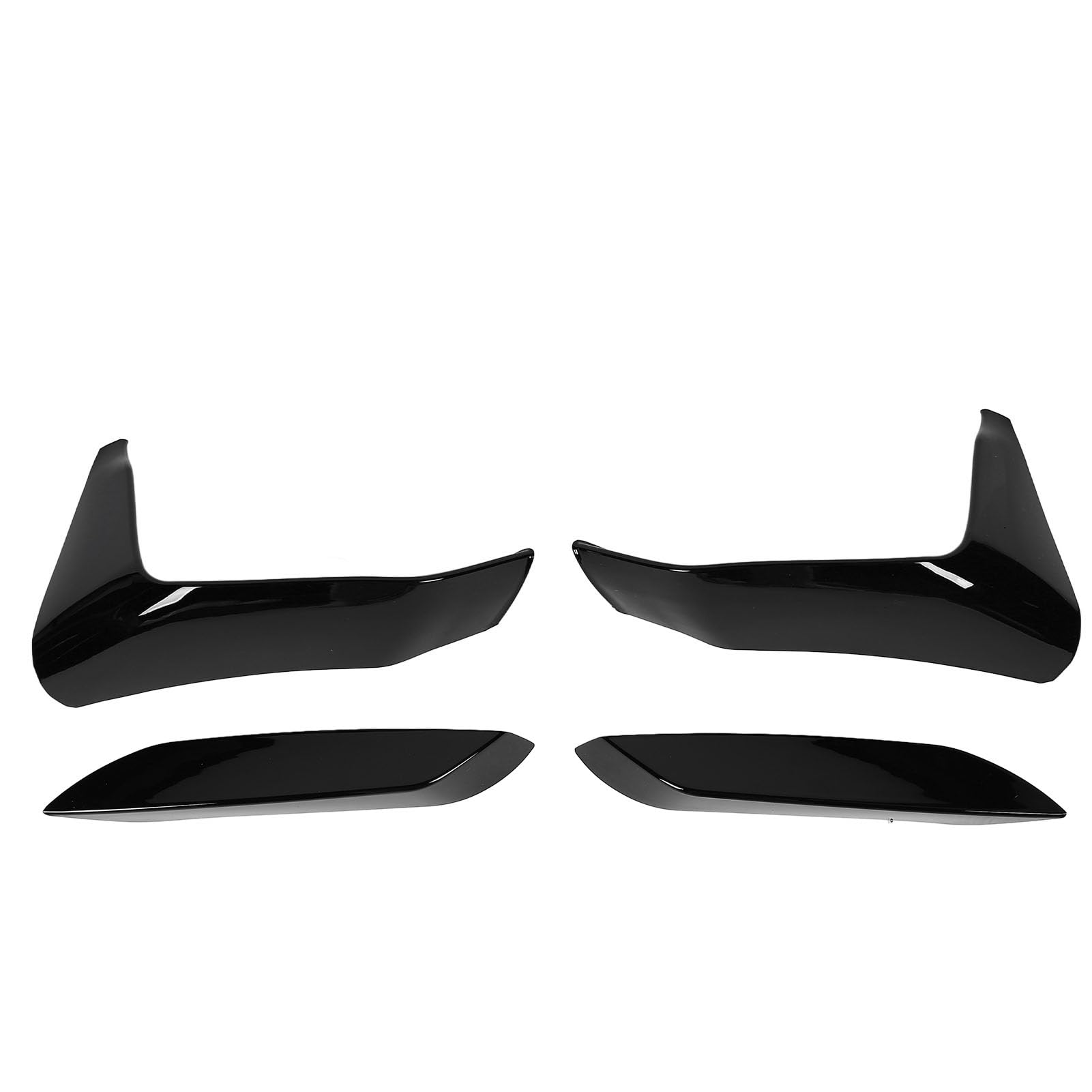 Drikou Front Stoßfänger Kühlergrill Nebel -Lichtspoiler -Set, ABS -Material für ein verbessertes sportliches Aussehen Front Stoßfänger Splitter kompatibel mit F80 F82 F83 M3 M4 (Glossy Black) von DriKou