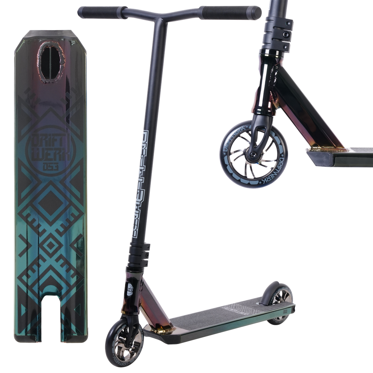 Driftwerk DS3 Black Neochrome Freestyle Scooter von Driftwerk