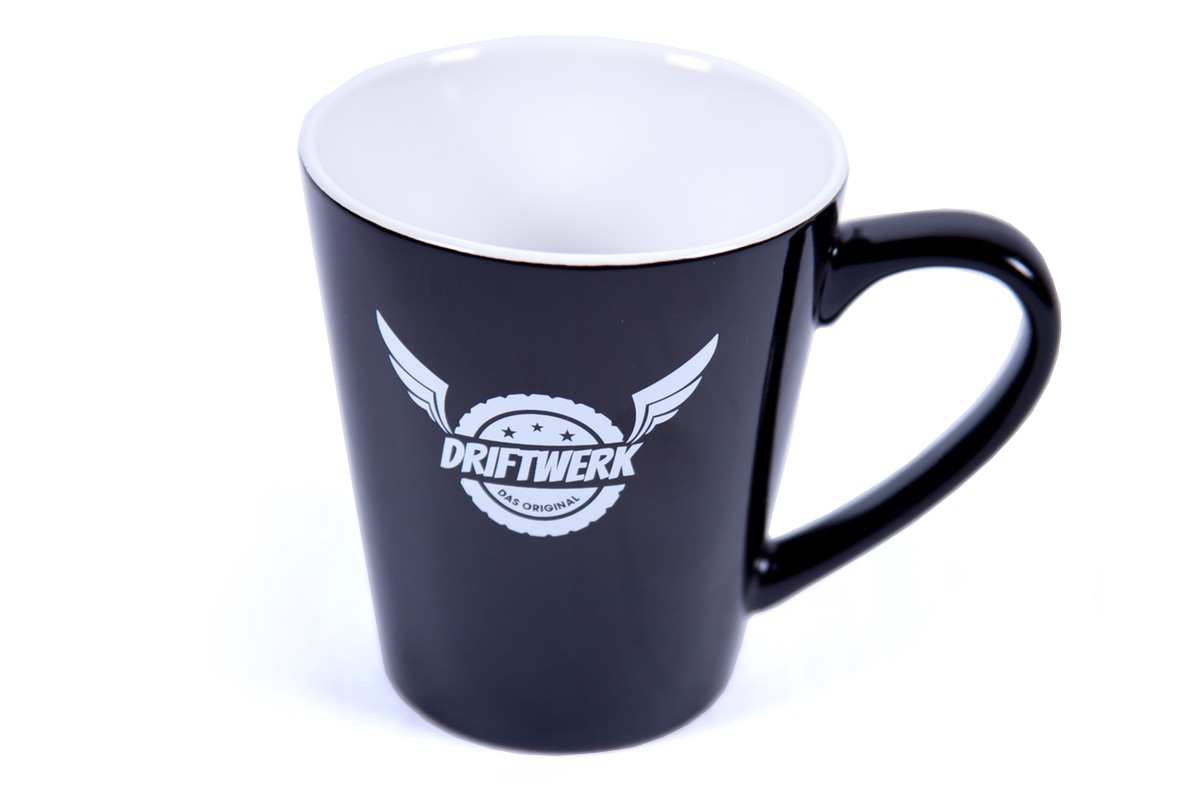 Driftwerk Tasse Kaffeebecher 330ml schwarz/weiß von Driftwerk