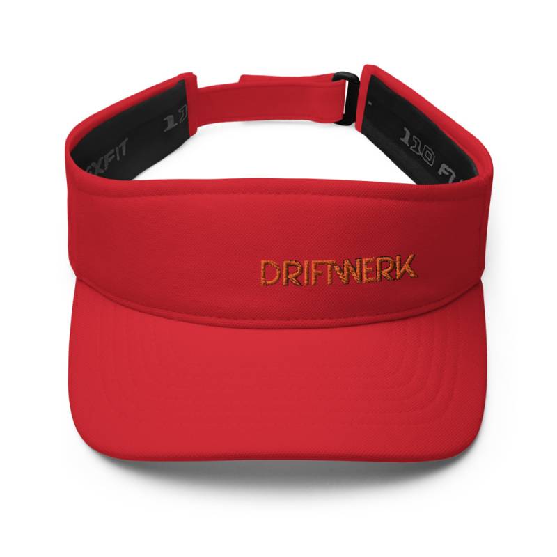 Driftwerk Visor Cap - Red von Driftwerk