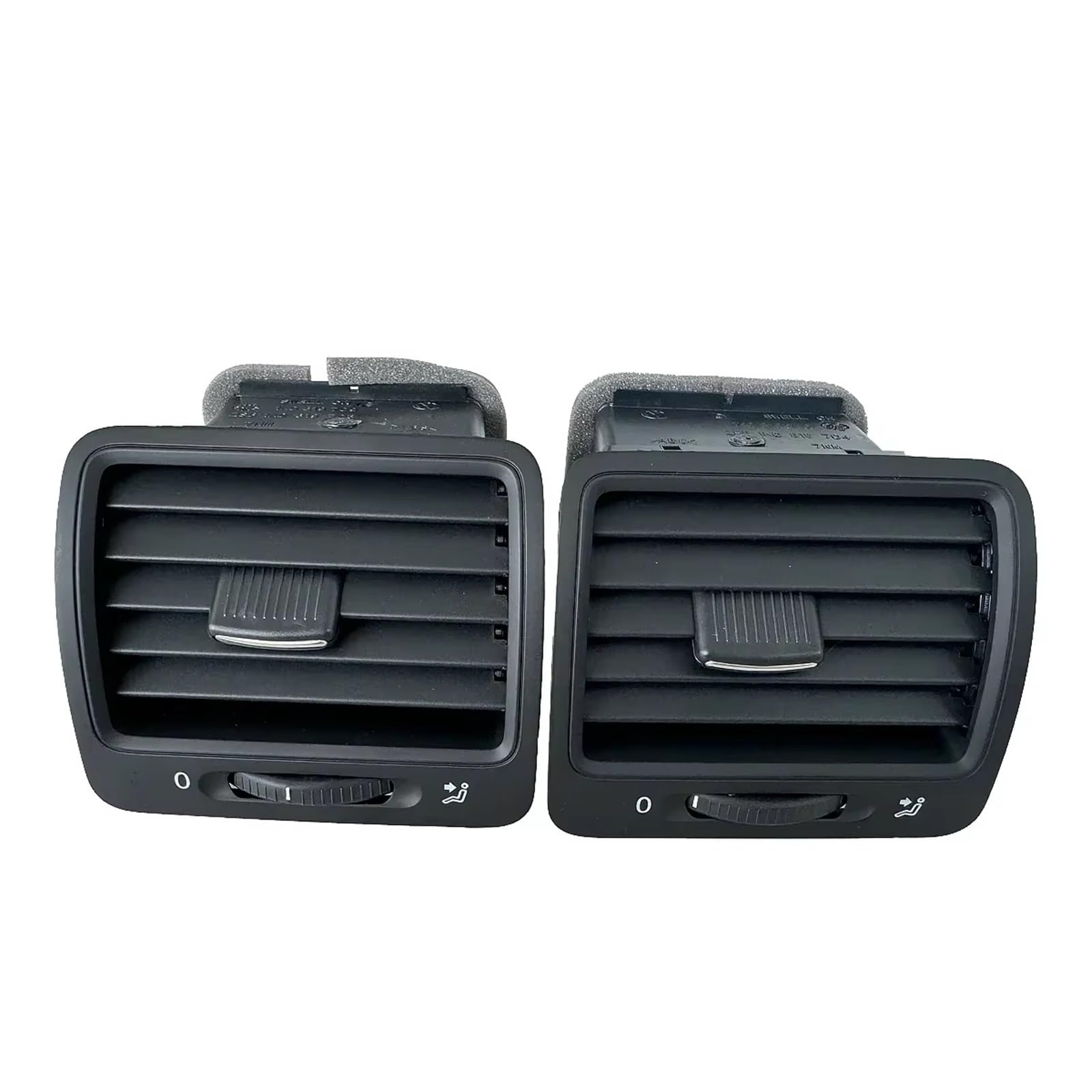 A/C-Auslassöffnung Für VW Für Golf 5 Für GTI 2004-2008 Für Jetta Für A5 MK5 Für GLI 1K0819703D 1K0819704D Innen Schwarz Dashboard AC Air Vent Outlet Grill Klimaanlage Outlet von Drkxdt