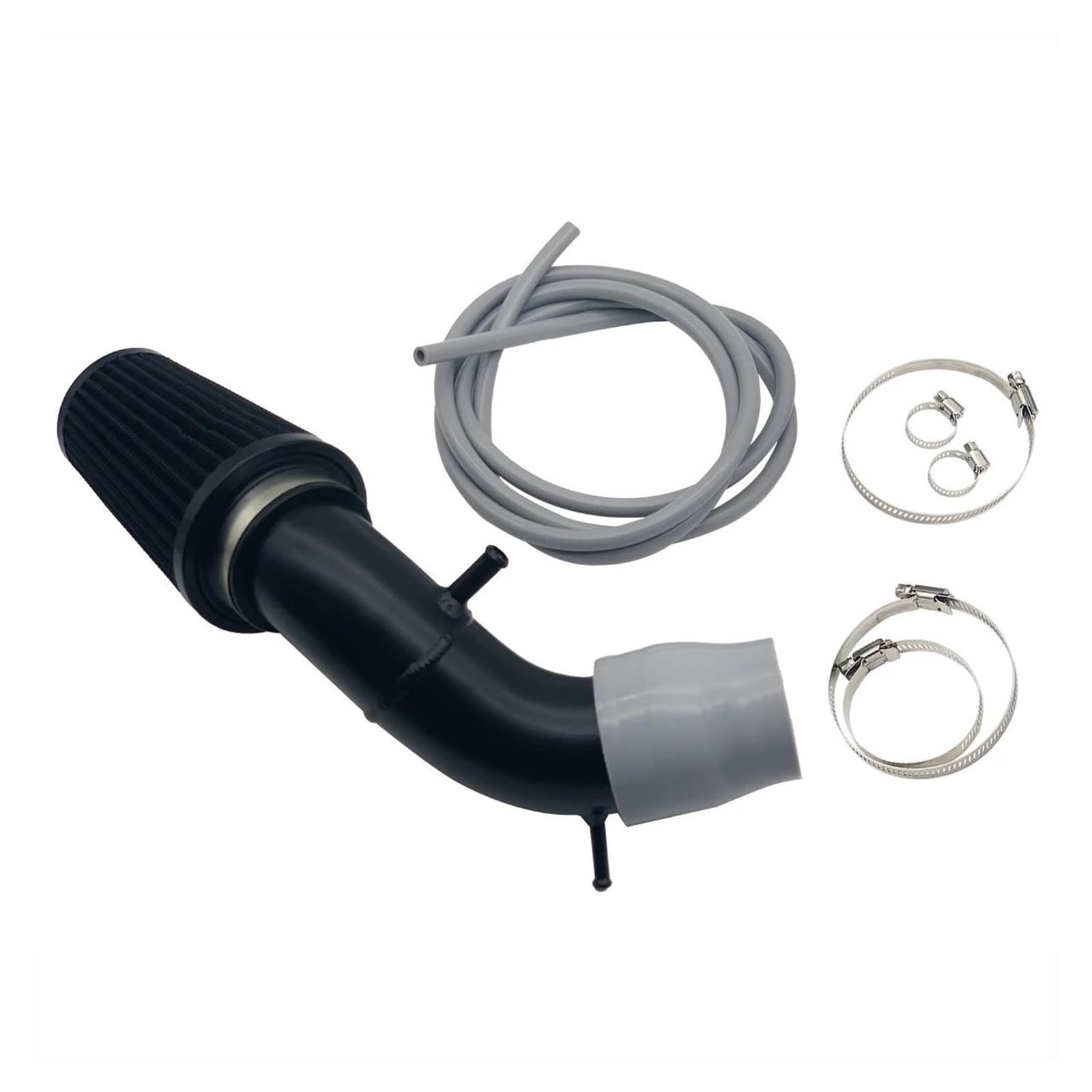 Auto Ansaugrohr Luftansaugset Für Abarth 500 595 695 Luftansaugsystem Mit Hohem Durchfluss In Der Airbox-Position Ersatz-Leistungsteile Lufteinlass(Grey Silicone Hose) von Drkxdt