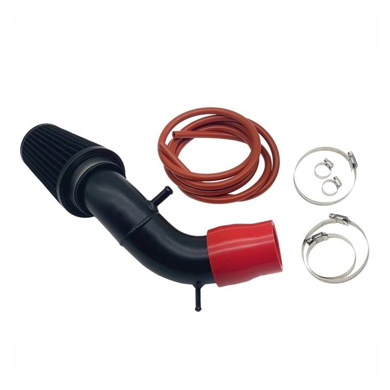 Auto Ansaugrohr Luftansaugset Für Abarth 500 595 695 Luftansaugsystem Mit Hohem Durchfluss In Der Airbox-Position Ersatz-Leistungsteile Lufteinlass(Red Silicone Hose) von Drkxdt