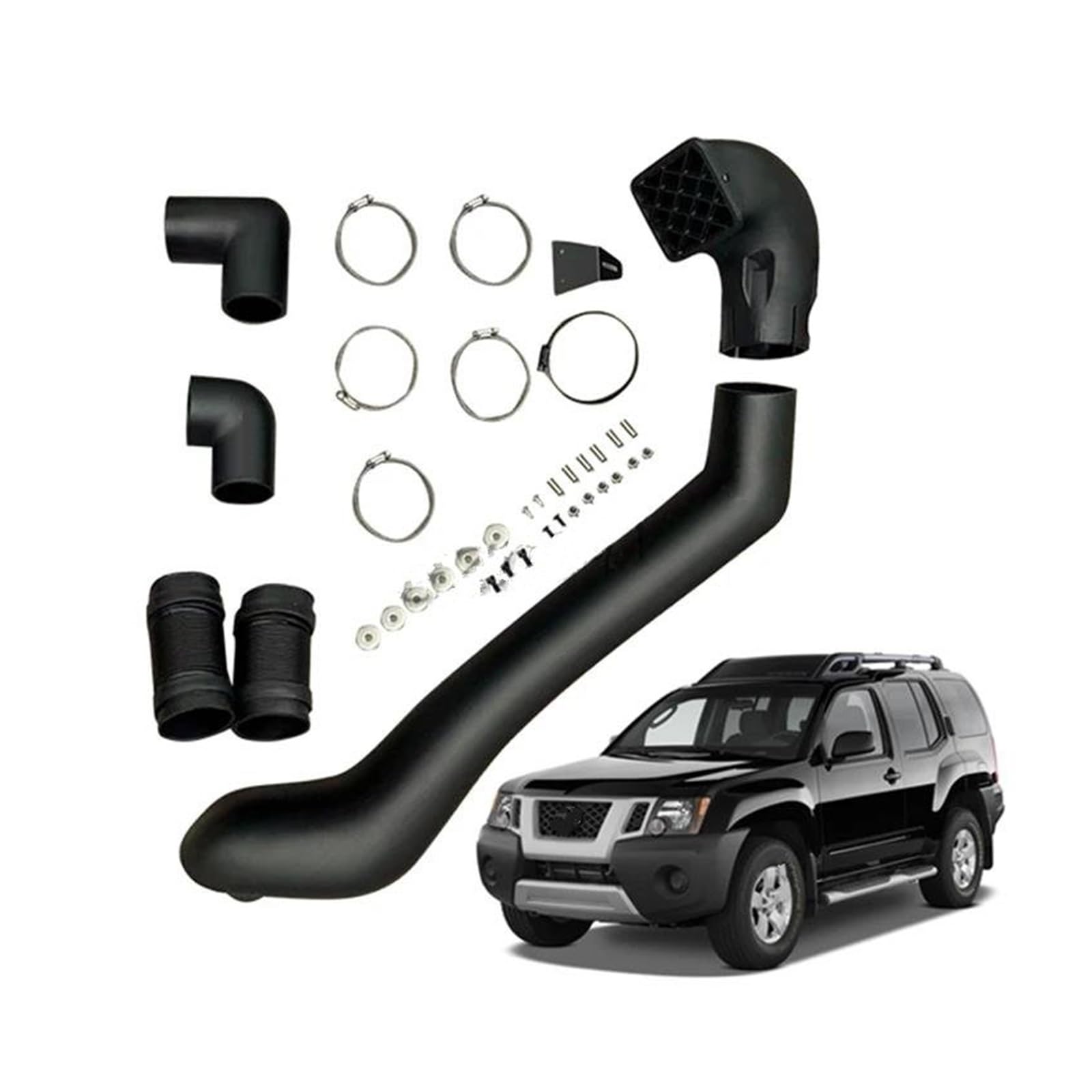 Auto Ansaugschlauch Ansaugrohr 4x4 Off Road Teile Erhöhten Schnorchel Kit Anzug 2005-2009 2010 2011 2012 2013 2014 2015 Für Xterra N50 2nd Für Generation 4WD Zubehör von Drkxdt