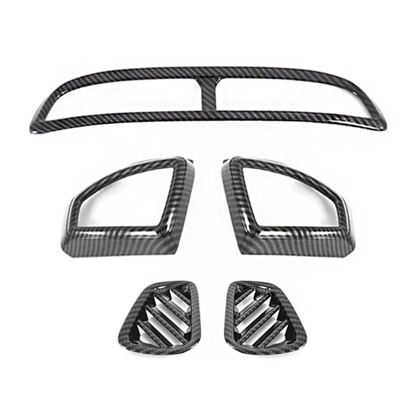 Auto Dekoration Streifen Carbon Faser Konsole Dashboard Air Outlet Abdeckung Trim Auto Dekor Für Hyundai Für Tucson 2015 2016 2017 2018 2019 2020 Auto Innenmittelkonsolen von Drkxdt