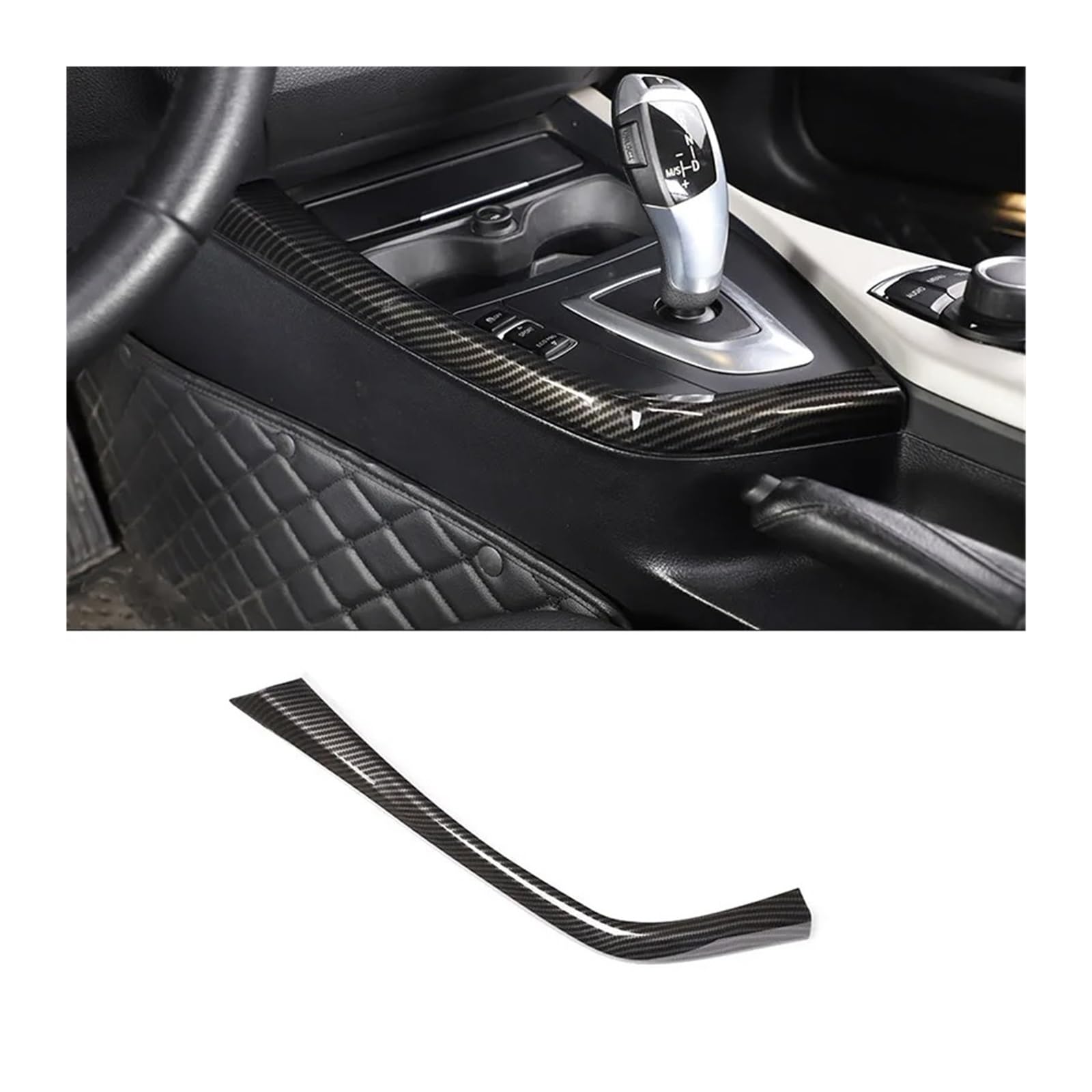 Auto Dekoration Streifen Für 1 2 Serie Für F20 Für F21 Für F22 Für F23 2012-2018 Carbon Fiber Car Center Control Innendekoration Aufkleber Auto Zubehör Auto Innenmittelkonsolen(Style 4) von Drkxdt