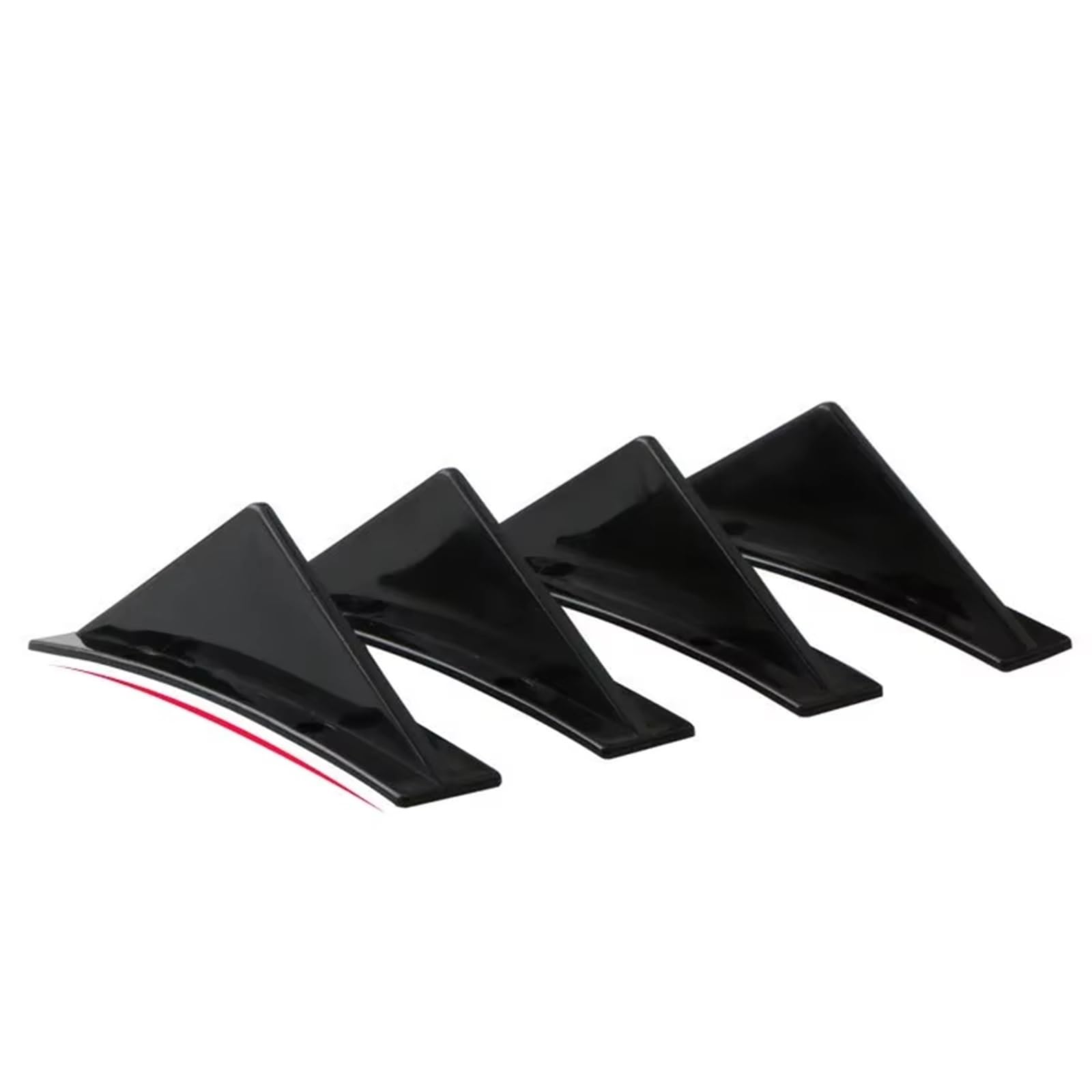 Auto Heckspoiler 4 Stück Ankunft Universal Auto Heckstoßstange Diffusor Auto Heckstoßstange Spoiler Splitter Autozubehör Auto Heckflügel von Drkxdt