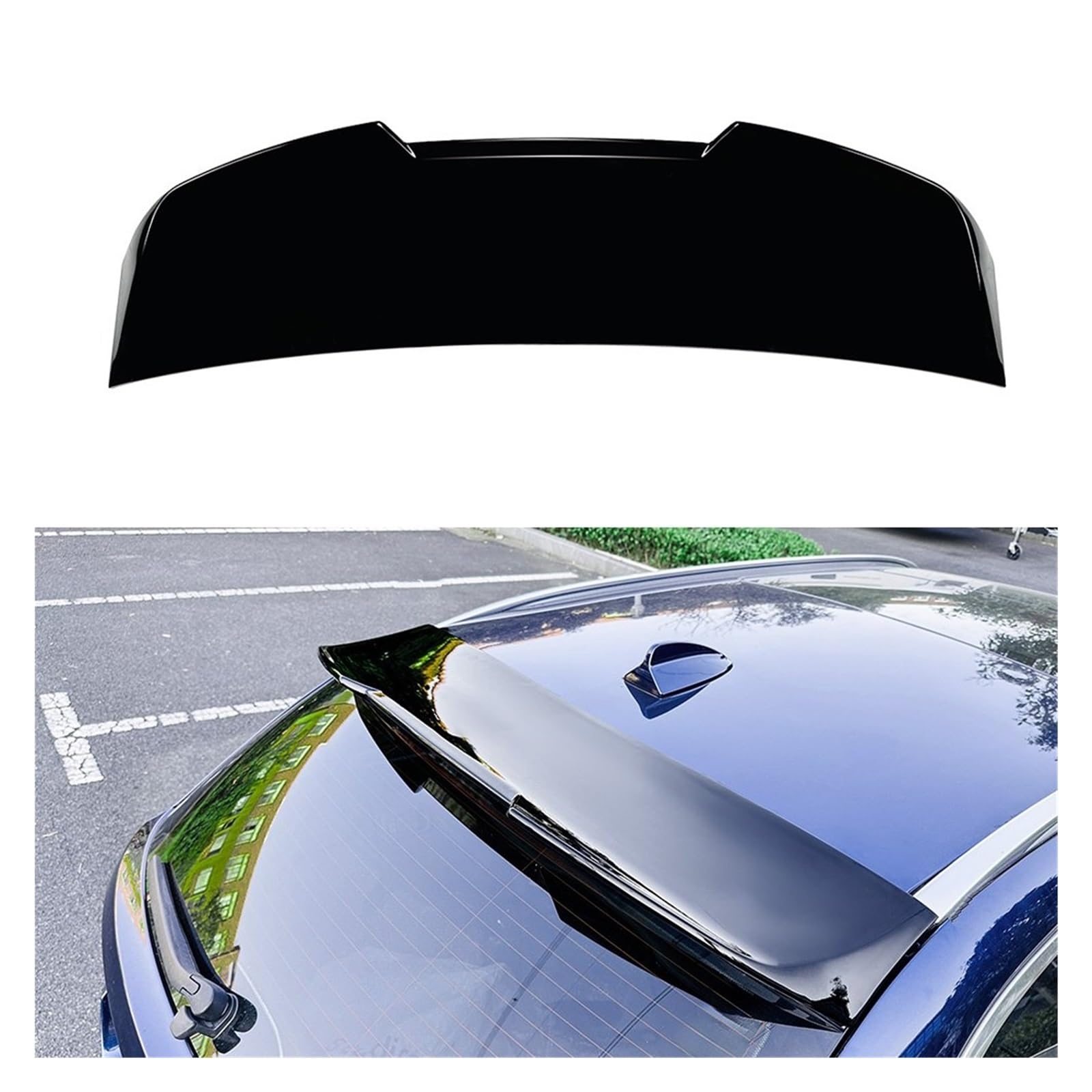 Auto Heckspoiler Für 5er F11 2011–2017 Touring Edition, Dach-Heckflügel-Spoiler Glänzend Schwarz, Modifikation, Karosserie-Set Auto Heckflügel von Drkxdt