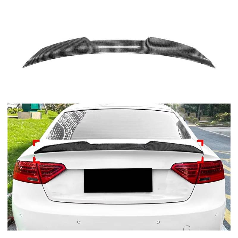 Auto Heckspoiler Für A5 8T Sportback 2007-2016 Viertürer PSM Heckdach Heckflügel Spoiler Karosserie-Kit-Modifikation Auto Heckflügel von Drkxdt