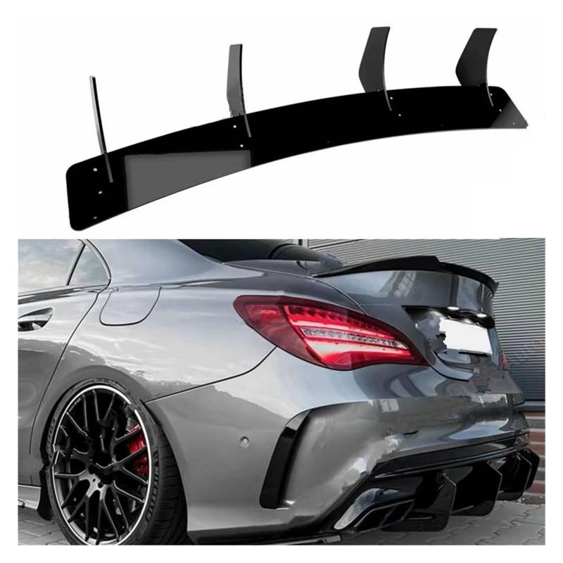 Auto Heckspoiler Für Benz Für CLA Klasse W117 C117 CLA220 CLA250 Sport CLA45 Für AMG Limousine 2016-2019 Auto Hinten Unteren Stoßfänger Diffusor Lip Splitter Auto Heckflügel von Drkxdt