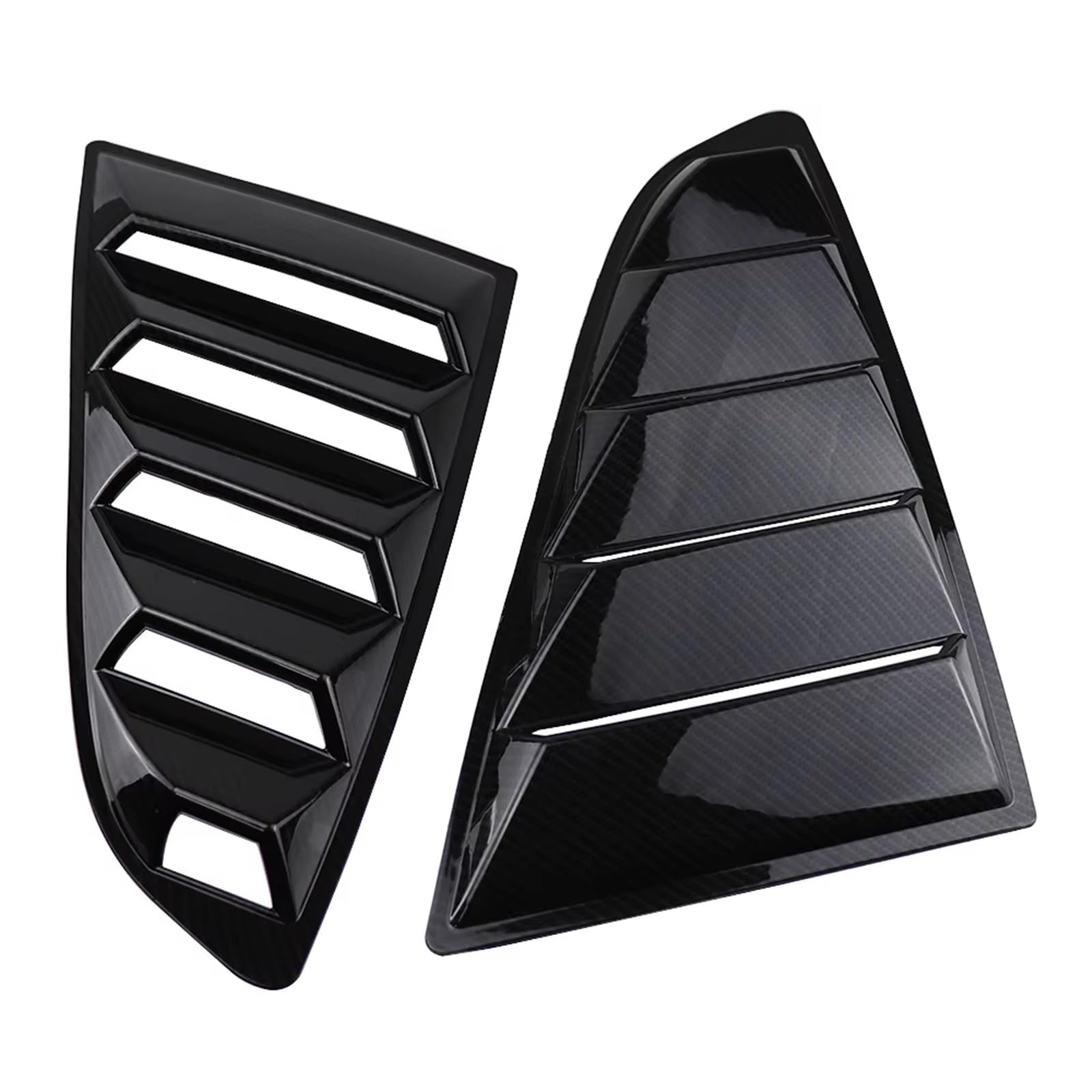 Auto Heckspoiler Für Ford Für Mustang 2015 2016 2017 2018 2019-2023 Hinten Viertel Fenster Lamellen Spoiler Scoops Auto Tuning Panel Seite Air Vent Abdeckung Auto Heckflügel von Drkxdt