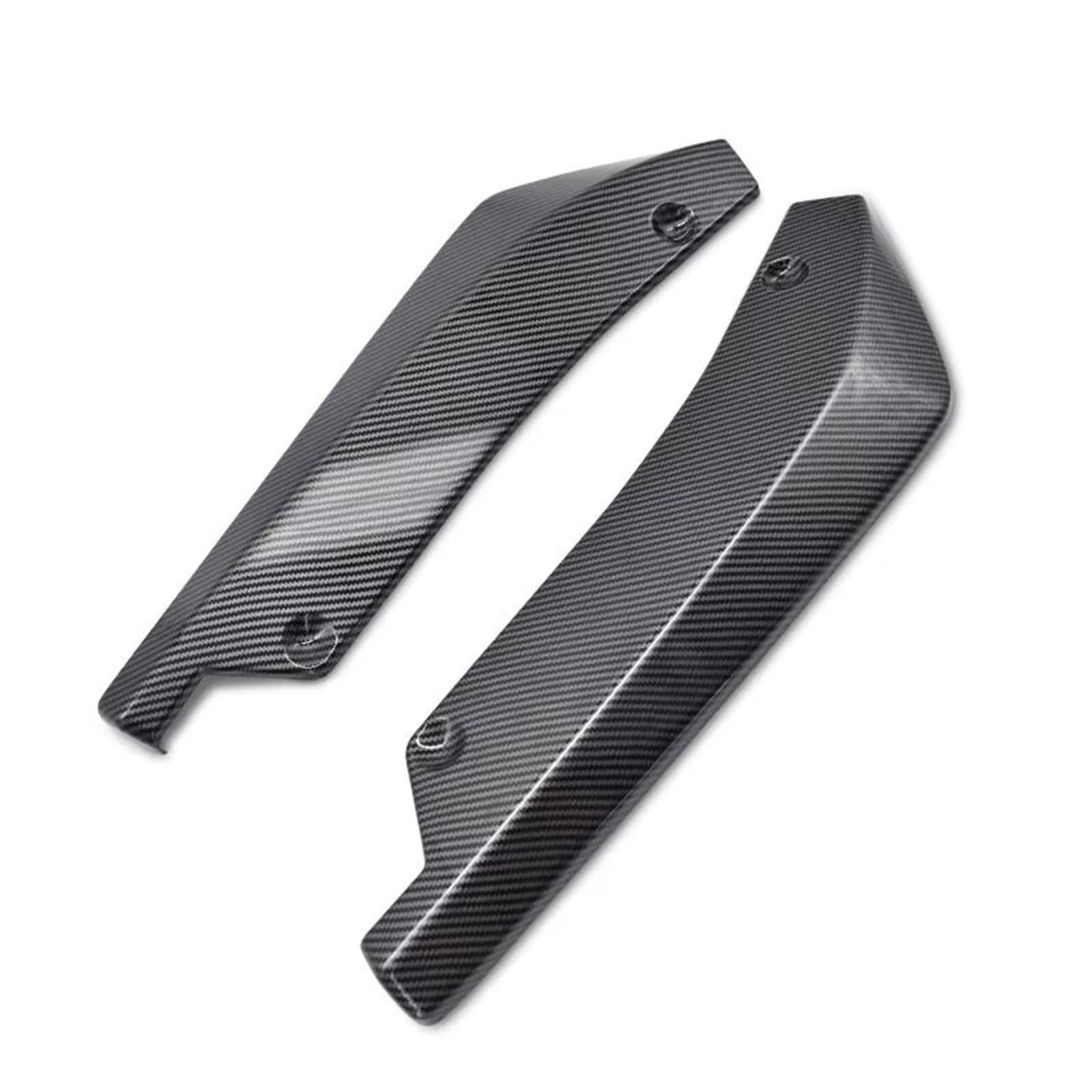 Auto Heckspoiler Universal Auto Vorne Hinten Stoßstange Streifen Lip Diffusor Splitter Spoiler Scratch Protector Carbon Fiber Winglets Seite Rock Verlängerung Auto Heckflügel von Drkxdt