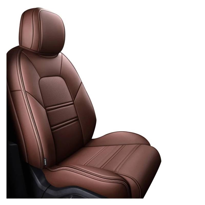 Auto Schonbezüge Autositzbezüge Für Peugeot 2008 407 307 308 5008 4008 3008 Wasserdichtes Individuelles Leder-Interieur-Autozubehör Autositzbezüge(1piece-Coffee) von Drkxdt