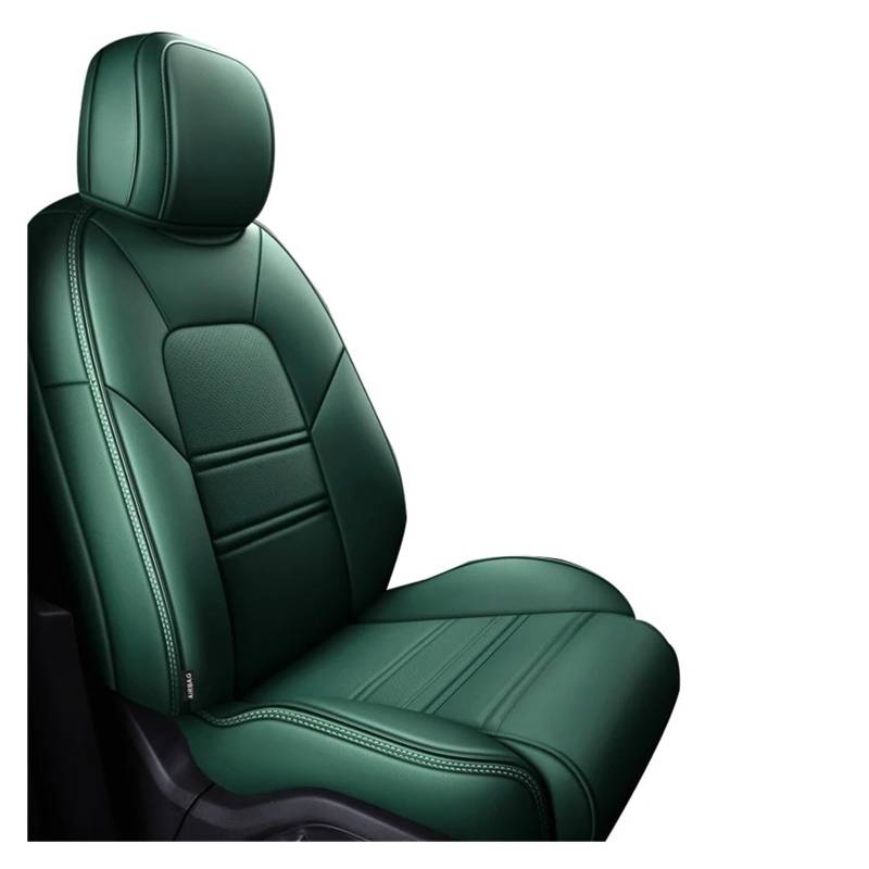 Auto Schonbezüge Autositzbezüge Für Peugeot 2008 407 307 308 5008 4008 3008 Wasserdichtes Individuelles Leder-Interieur-Autozubehör Autositzbezüge(1piece-Green) von Drkxdt