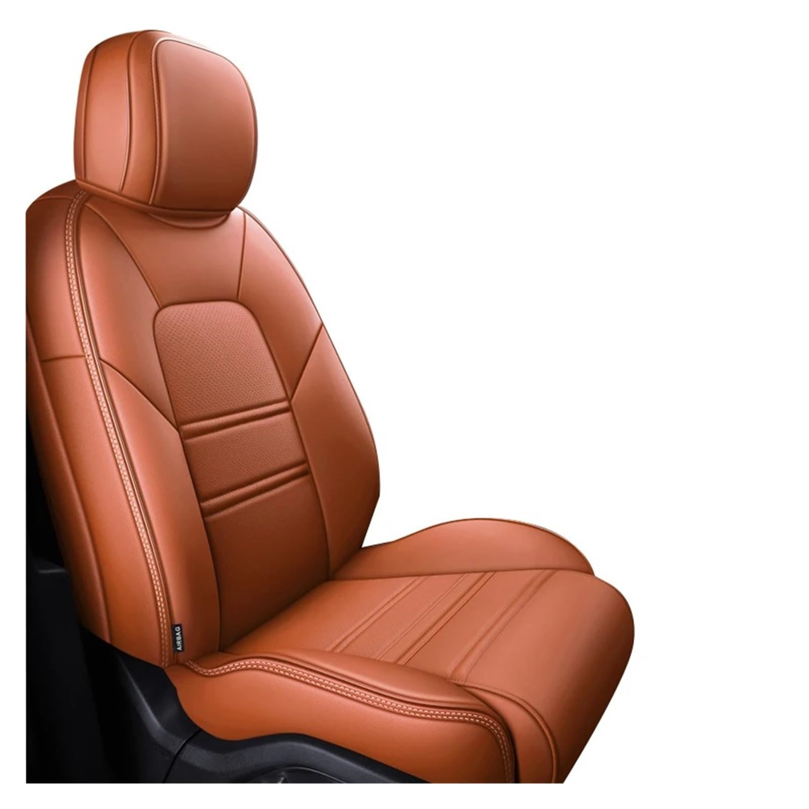 Auto Schonbezüge Autositzbezüge Für Peugeot 2008 407 307 308 5008 4008 3008 Wasserdichtes Individuelles Leder-Interieur-Autozubehör Autositzbezüge(1piece-Orange) von Drkxdt