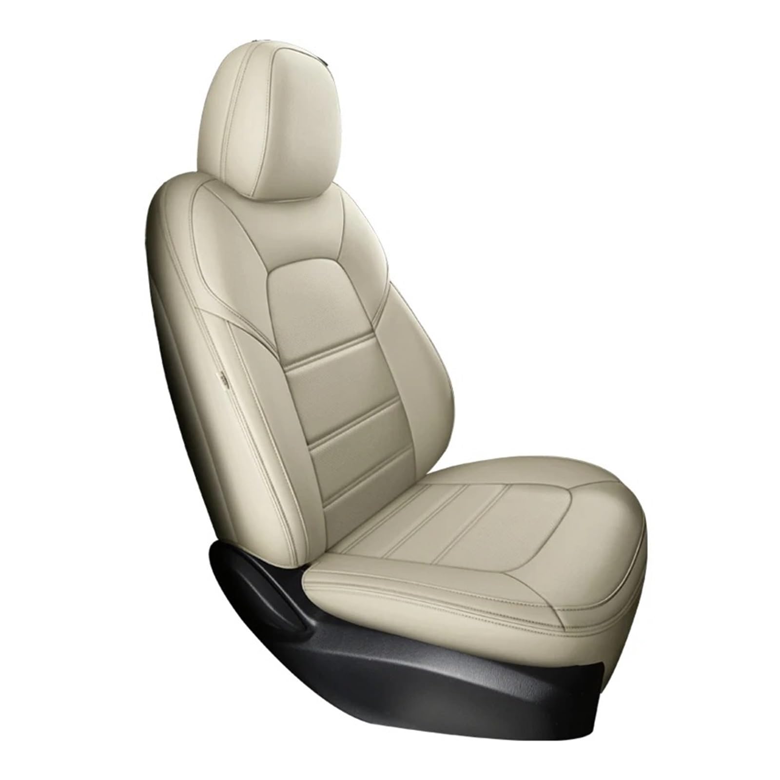 Auto Schonbezüge Autositzbezug Aus Leder Für Mazda 3 BK BL CX4 CX7 6 CX3 CX30 CX5 Für Atenza Auto-Innenausstattung Autositzbezüge(1piece-Beige) von Drkxdt