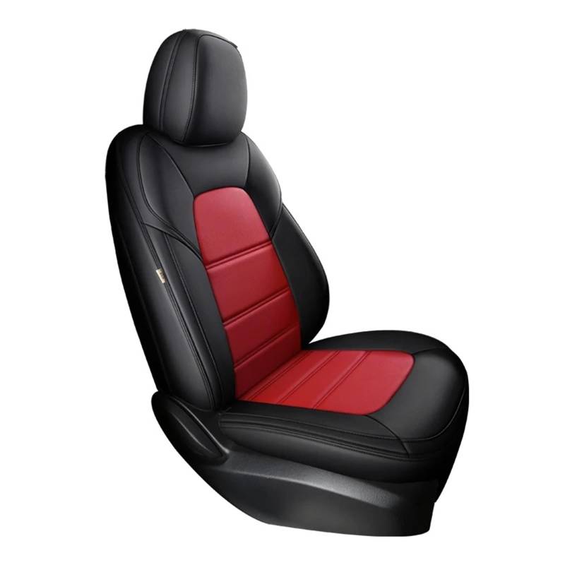 Auto Schonbezüge Autositzbezug Aus Leder Für Mazda 3 BK BL CX4 CX7 6 CX3 CX30 CX5 Für Atenza Auto-Innenausstattung Autositzbezüge(1piece-Black Red) von Drkxdt