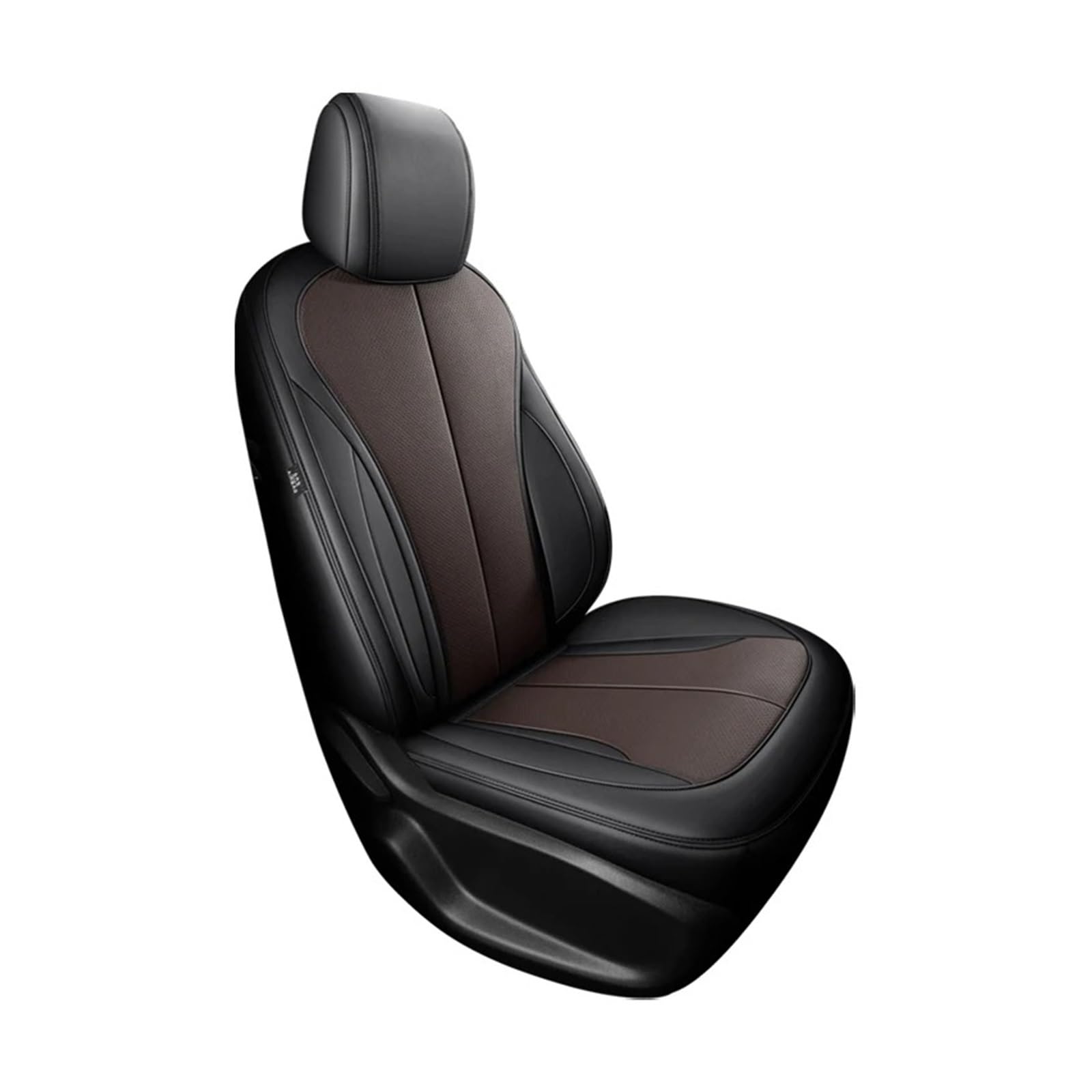 Auto Schonbezüge Benutzerdefinierte Leder Autositzbezüge Für Mazda 3 Bk Cx5 6 Gh Cx30 2024 Für Demio Für Atenza Autositzbezüge(1piece-Black Coffee) von Drkxdt