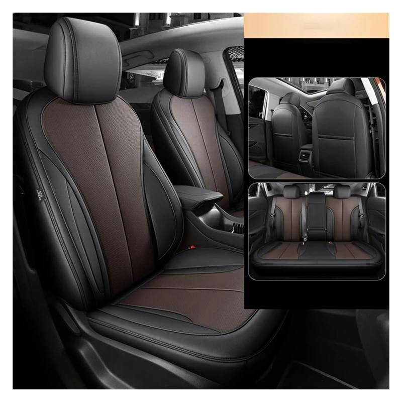 Auto Schonbezüge Benutzerdefinierte Leder Autositzbezüge Für Mazda 3 Bk Cx5 6 Gh Cx30 2024 Für Demio Für Atenza Autositzbezüge(5piece-Black Coffee) von Drkxdt