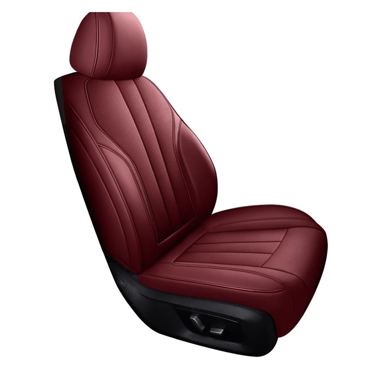 Auto Schonbezüge Brauch Leder Autositzbezug Für BYD Für King Für Seal Für Dolphin Für Atto 3 F3 Für Song Für Plus Für Sealion 6 Für Yuan Up Autositzbezüge(1piece-Wine Red) von Drkxdt