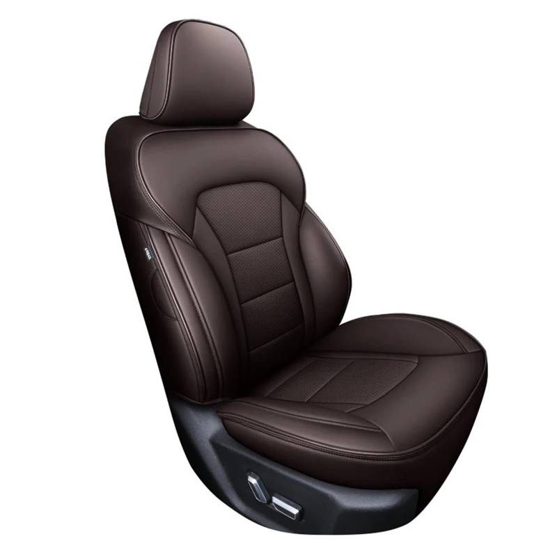 Auto Schonbezüge Custom Leder Auto Sitz Abdeckung Für Chery Für Arrizo Für Tiggo 4 7 8 Für Pro 3X Für Max Autositzbezüge(1 Seat-Coffee) von Drkxdt