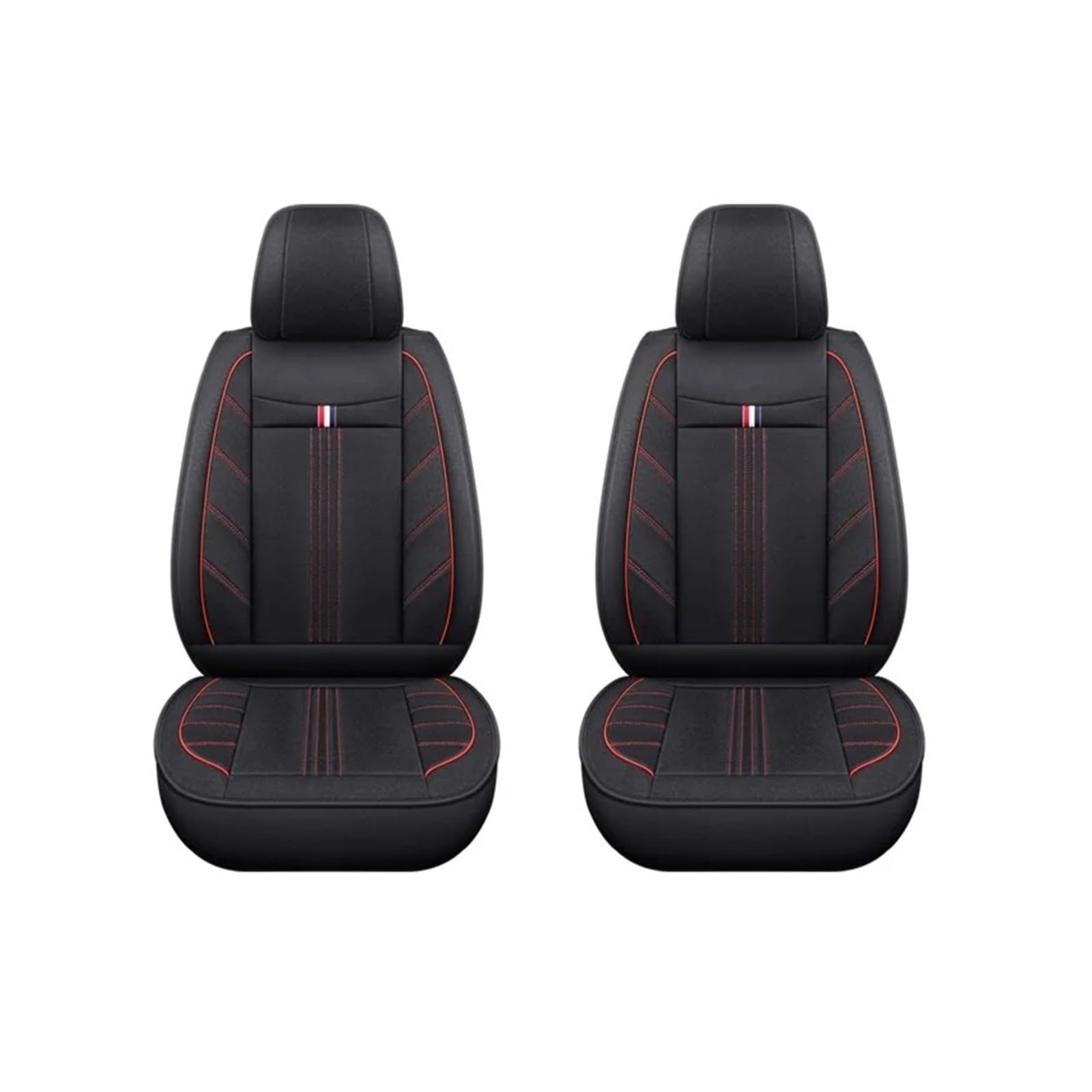 Auto Schonbezüge Für Mg Für Zs Ev Für Mulan Hs 5 Verschleißfest Atmungsaktiv Innenausstattung Universal Flachs Autositzbezug Autositzbezüge(2piece-Black Red) von Drkxdt