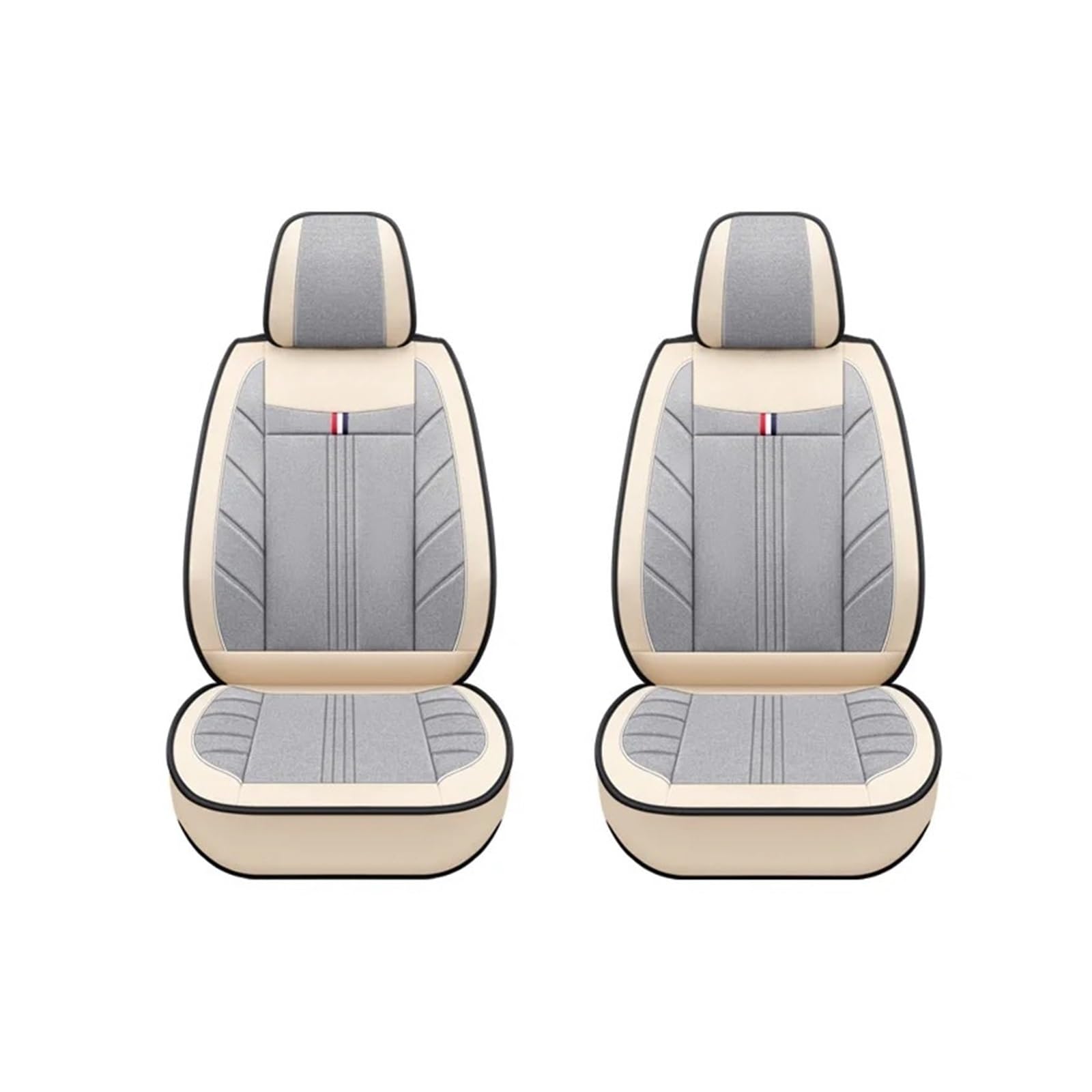 Auto Schonbezüge Für Mg Für Zs Ev Für Mulan Hs 5 Verschleißfest Atmungsaktiv Innenausstattung Universal Flachs Autositzbezug Autositzbezüge(2piece-Gray Beige) von Drkxdt