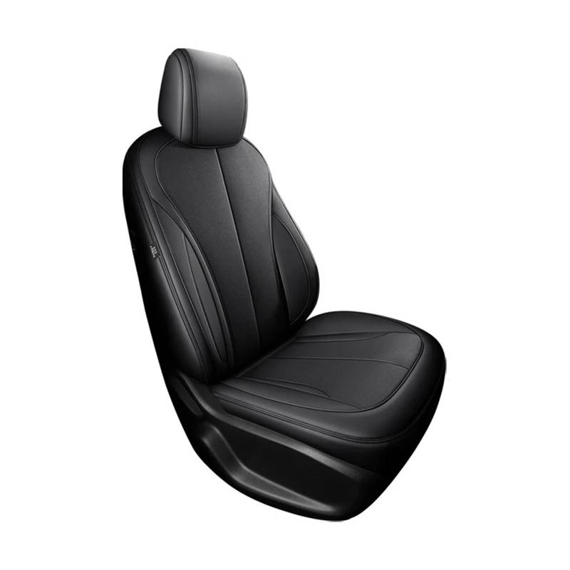 Auto Schonbezüge Für Tesla Für Modell 3 Y 2023 2024 Autositzbezüge Wasserdichtes Leder Autositzbezüge(1piece-Black) von Drkxdt