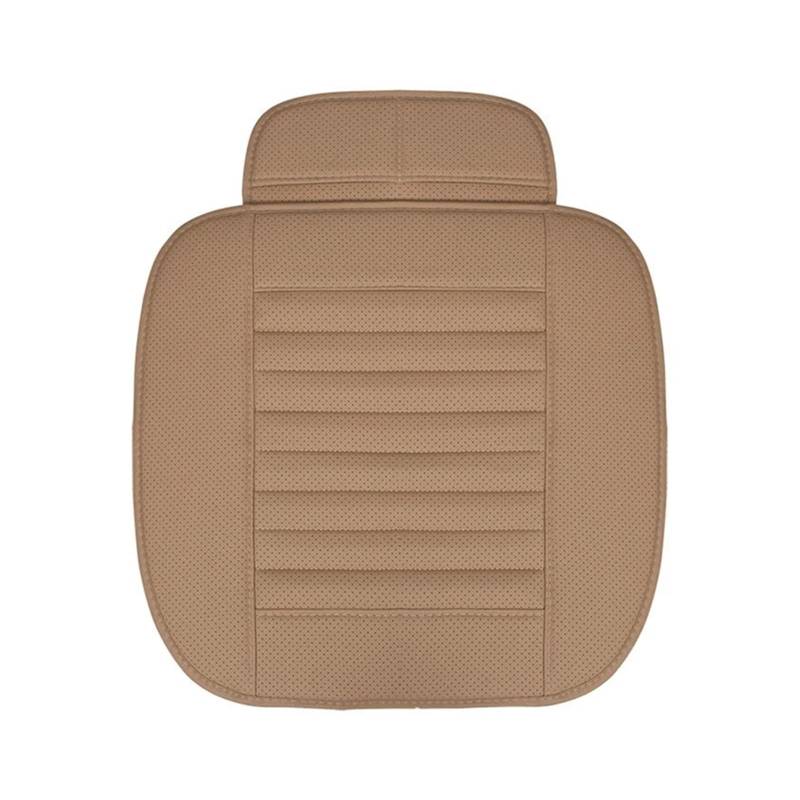 Auto Schonbezüge PU-Leder-Autositzbezug-Schutz 1 Oder 5 Sitz Universalgröße Kissenunterlage Matte Für Autoinnenraum LKW SUV Van Autozubehör Autositzbezüge(Beige 1 Seat) von Drkxdt