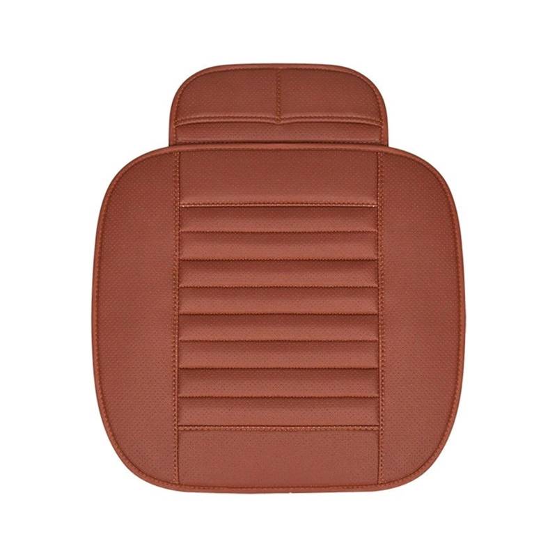 Auto Schonbezüge PU-Leder-Autositzbezug-Schutz 1 Oder 5 Sitz Universalgröße Kissenunterlage Matte Für Autoinnenraum LKW SUV Van Autozubehör Autositzbezüge(Brown 1 Seat) von Drkxdt