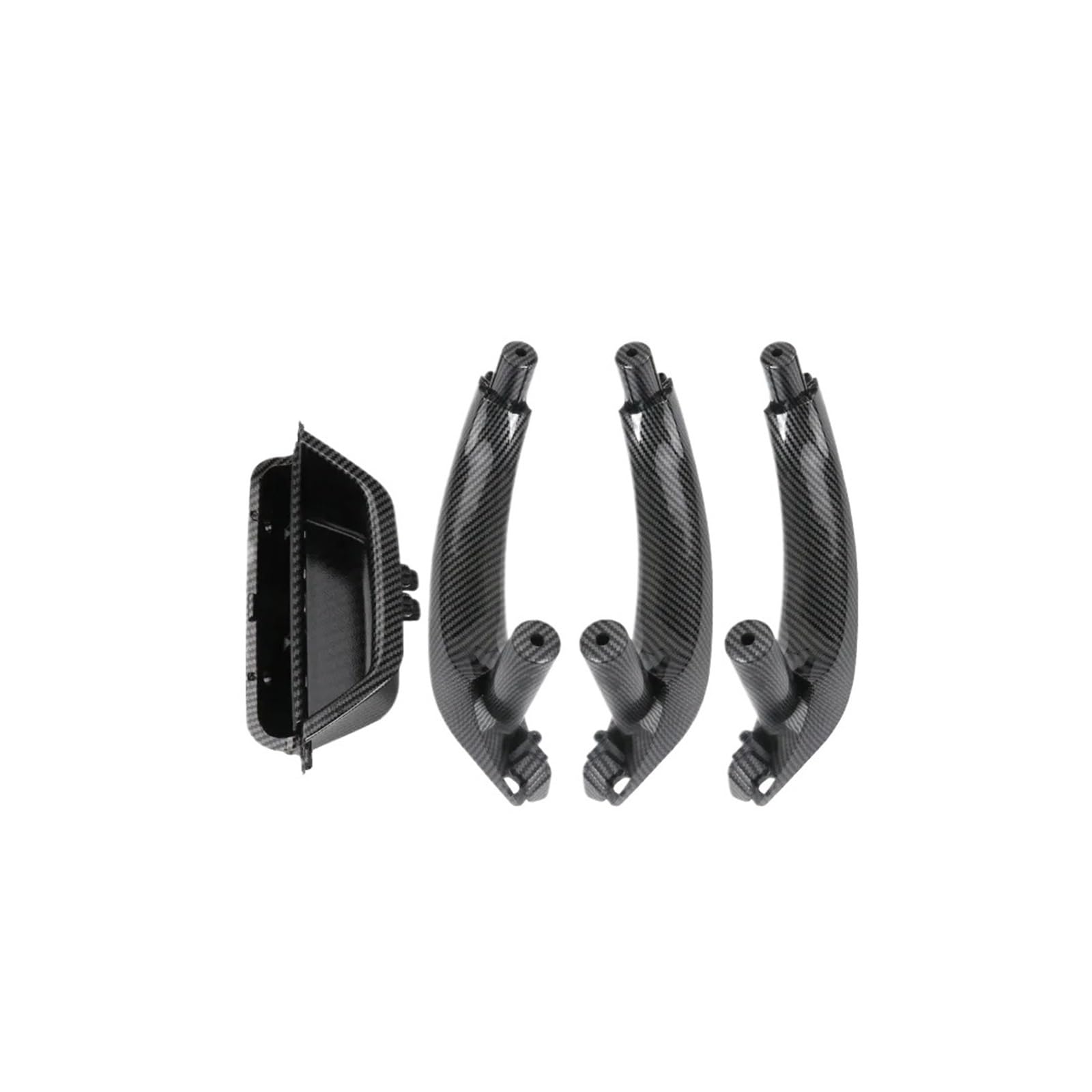 Autotürgriffe Innen Auto Innentür Griff Links Rechts Innen Tür Panel Griff Pull Trim Abdeckung Für X3 Für X4 Für F25 Für F26 51419209216 Interieur Türgriff Dekor(Carbon LHD 1 Set) von Drkxdt