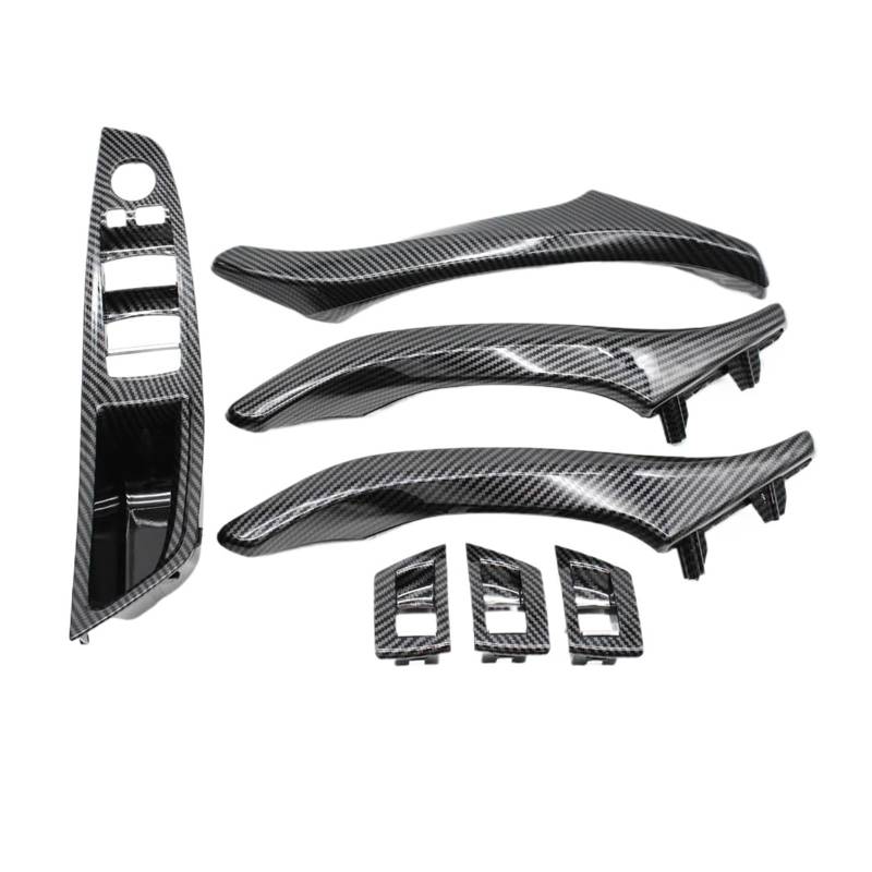 Autotürgriffe Innen Auto Innentür Griff Pull 7 Set Für 5 Series Für F10 Für F11 Für 520i Für 523i Für 525i Für 528i Für 530i Für 535i Interieur Türgriff Dekor(LHD Assembly Set) von Drkxdt