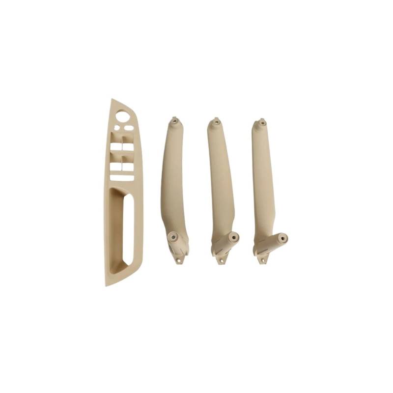 Autotürgriffe Innen LHD RHD Auto Innen Tür Griff Innere Panel Pull Trim Abdeckung Griff Set Armlehne Für E70 Für E71 Für E72 Für X5 Für X6 Interieur Türgriff Dekor(Model A LHD Beige) von Drkxdt