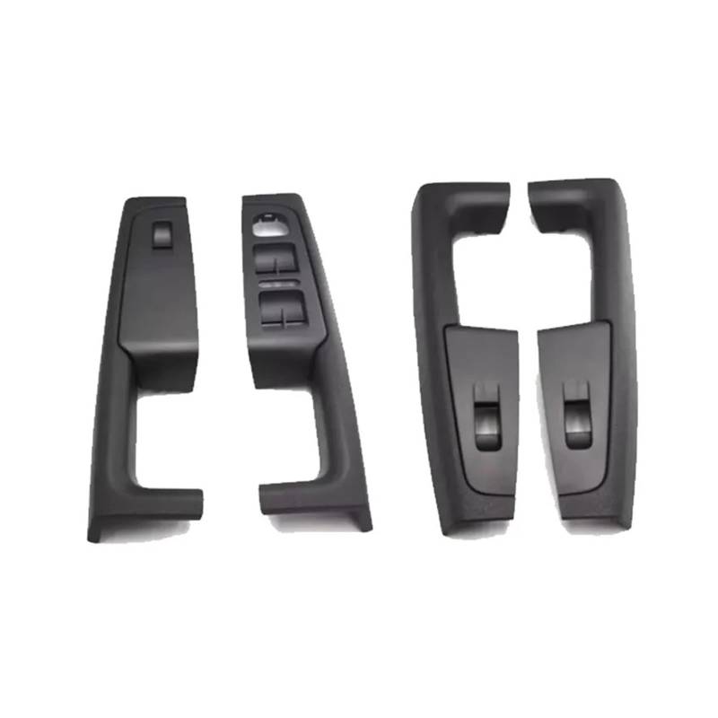 Autotürgriffe Innen Vorne Hinten Innen Tür Griff Armlehne Rahmen Schalter Control Panel Trim Für Skoda Für Superb 2008 2009 2010 2011 2012 2013 Interieur Türgriff Dekor(Black Set) von Drkxdt